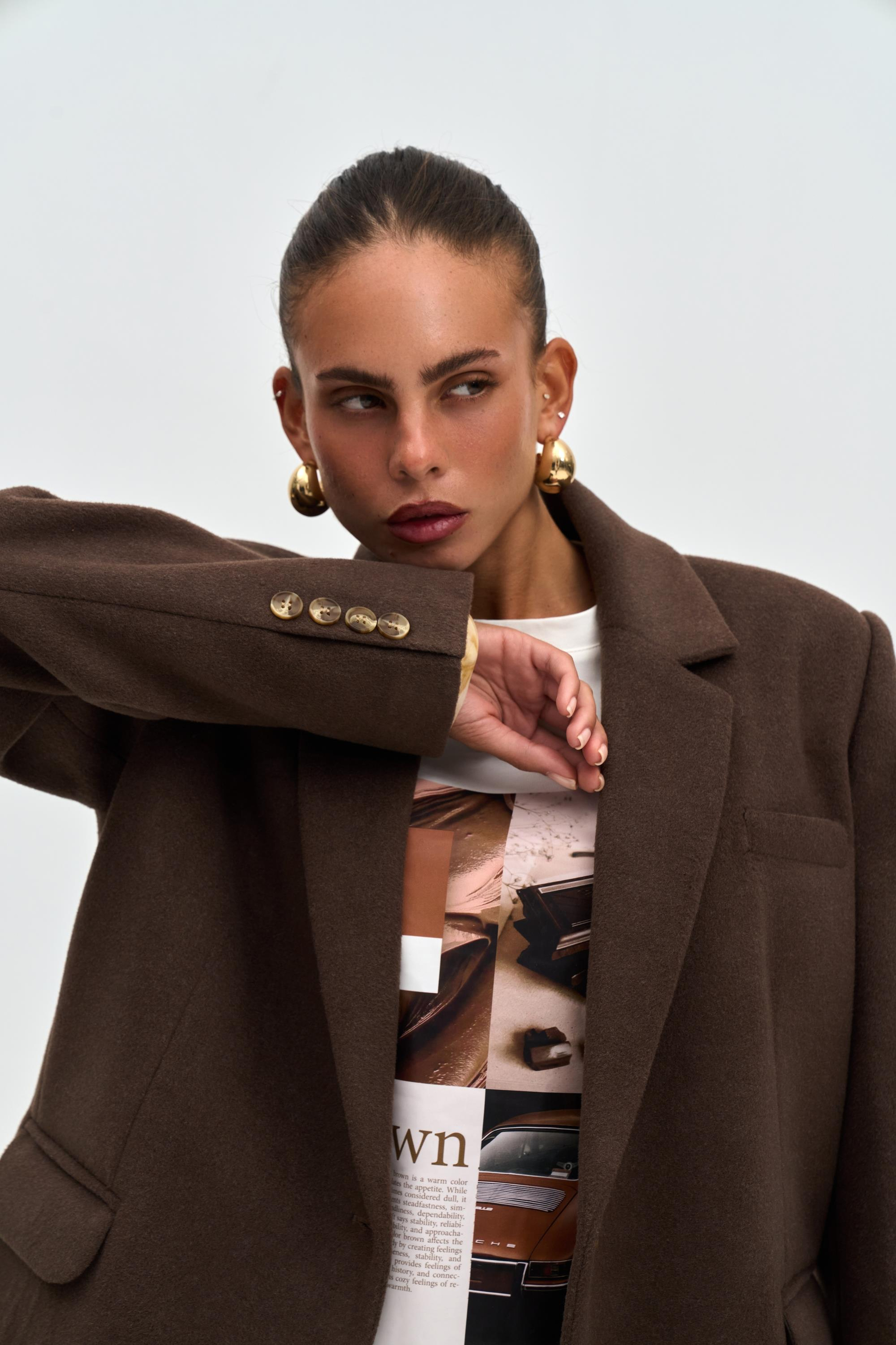 Howell Koyu Kahve Blazer Ceket