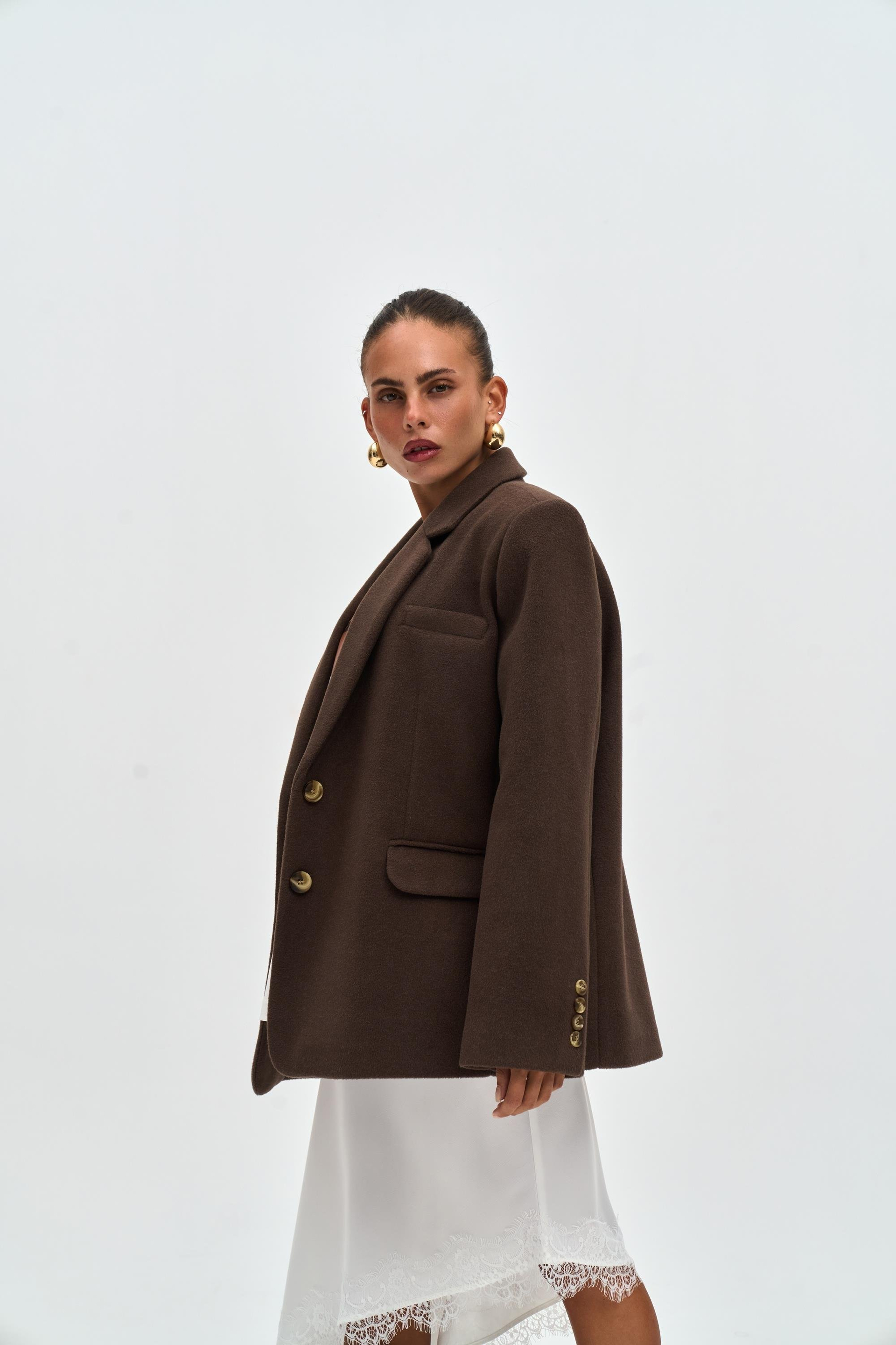 Howell Koyu Kahve Blazer Ceket