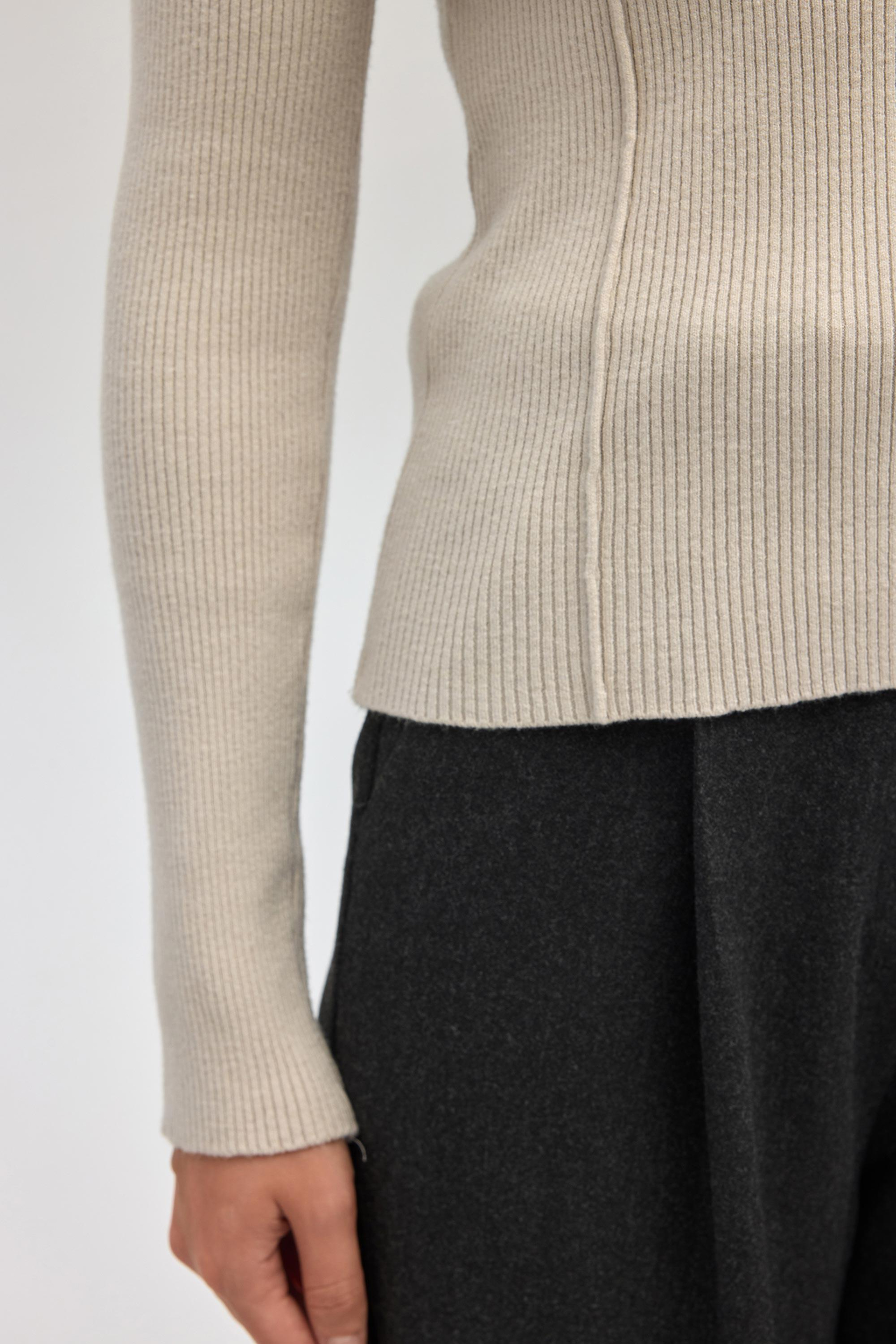 İnari Polo Yaka Taş Triko Kazak