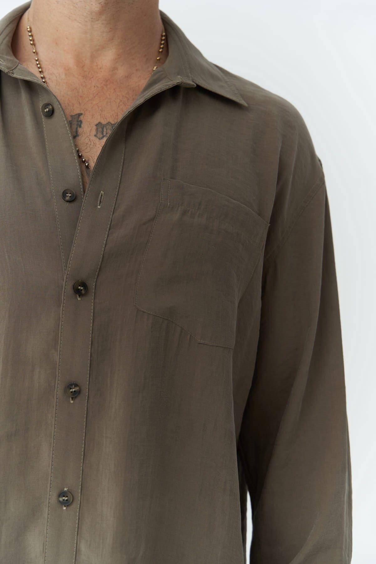 Jeremy Men's Khaki Shirt