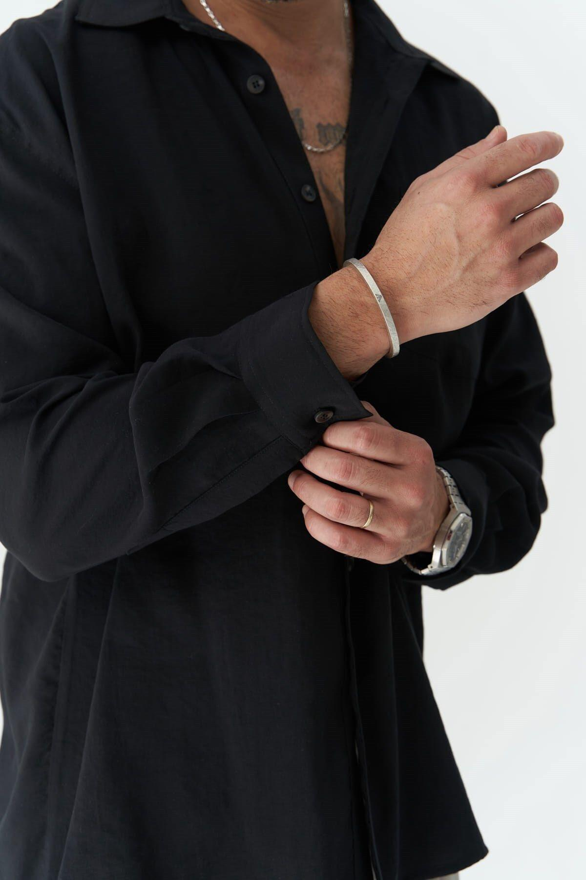 Jeremy Men's Black Shirt