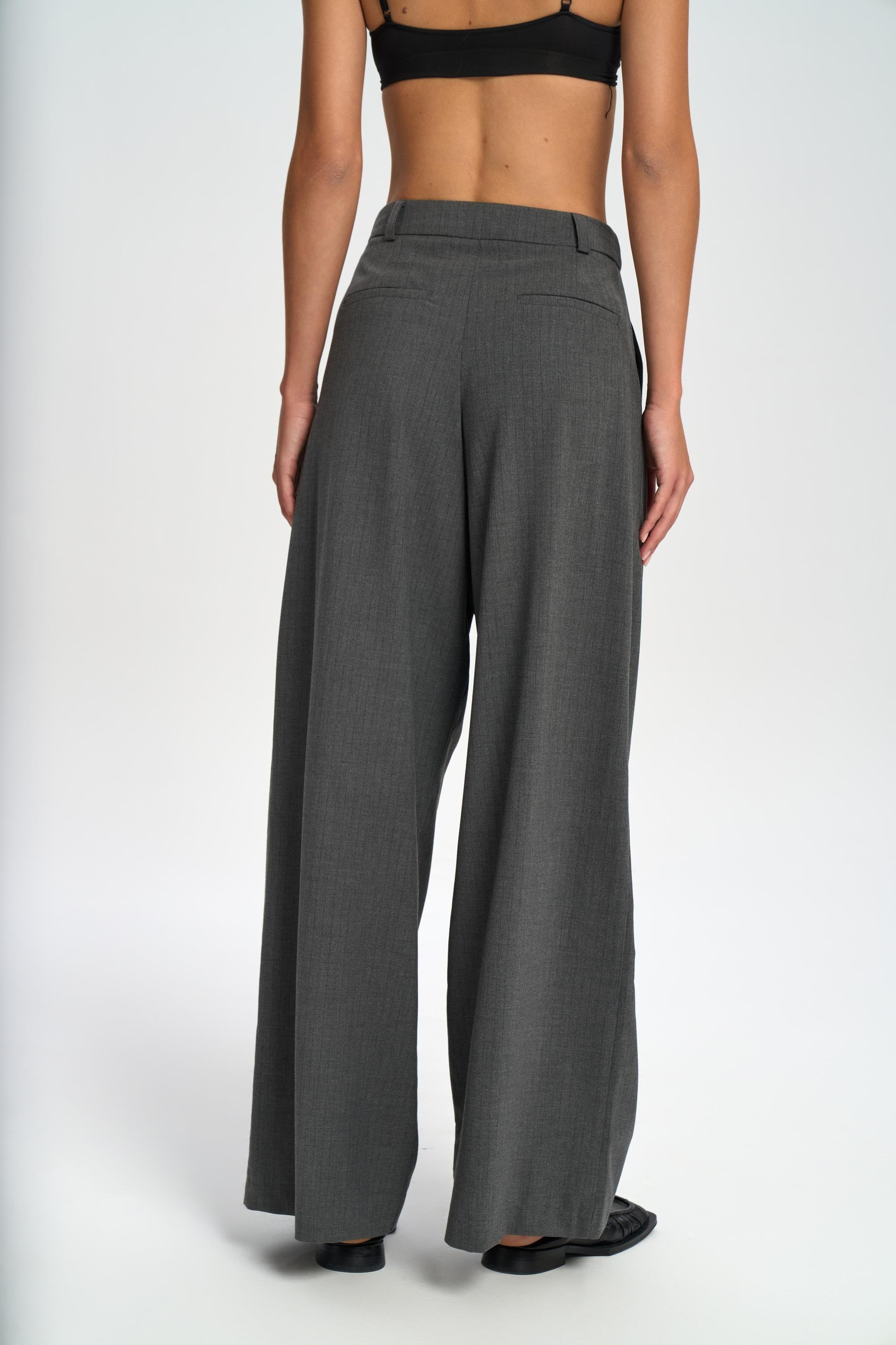 Jessical Çizgili Füme Pantolon