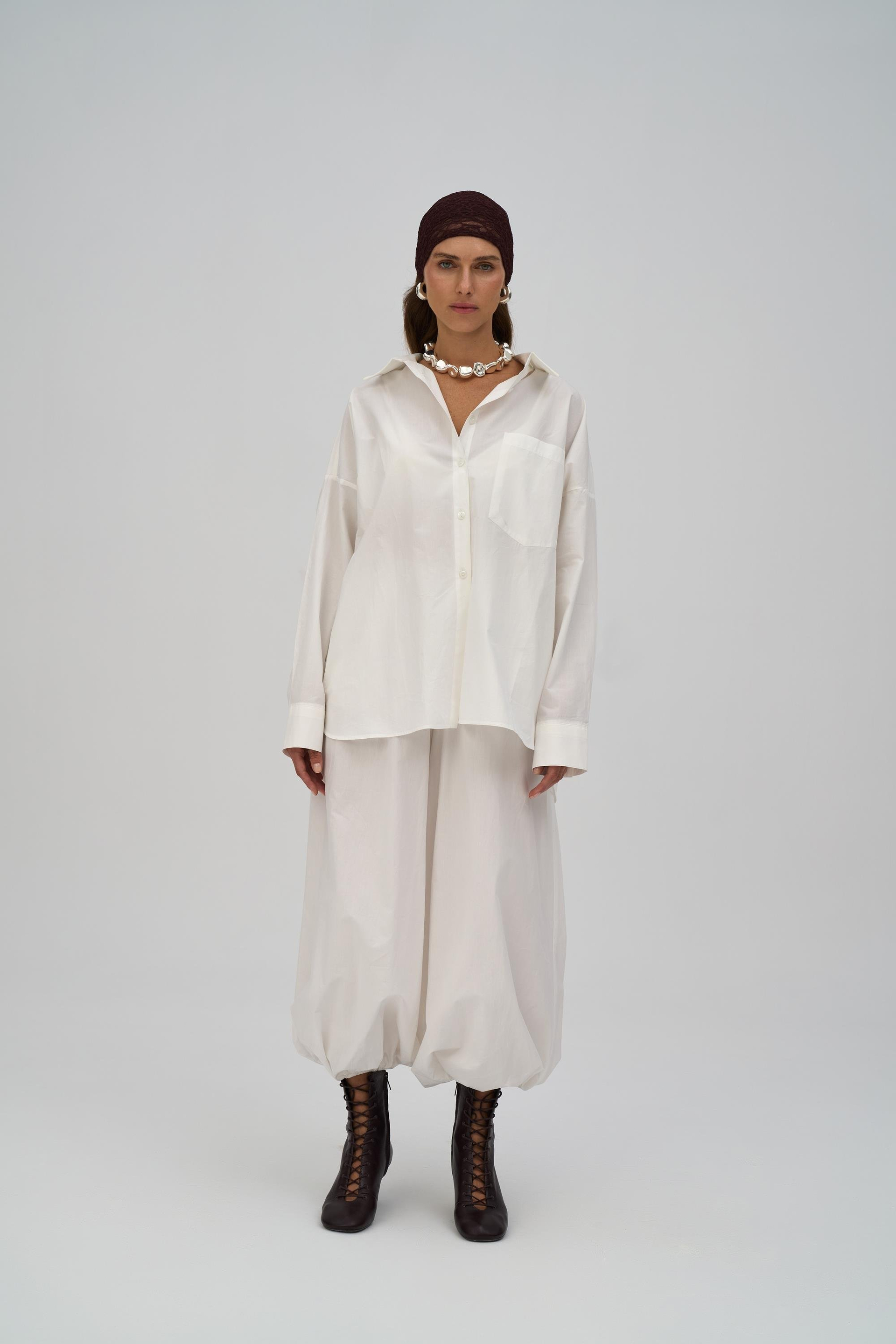 Josie Oversized Ecru Shirt