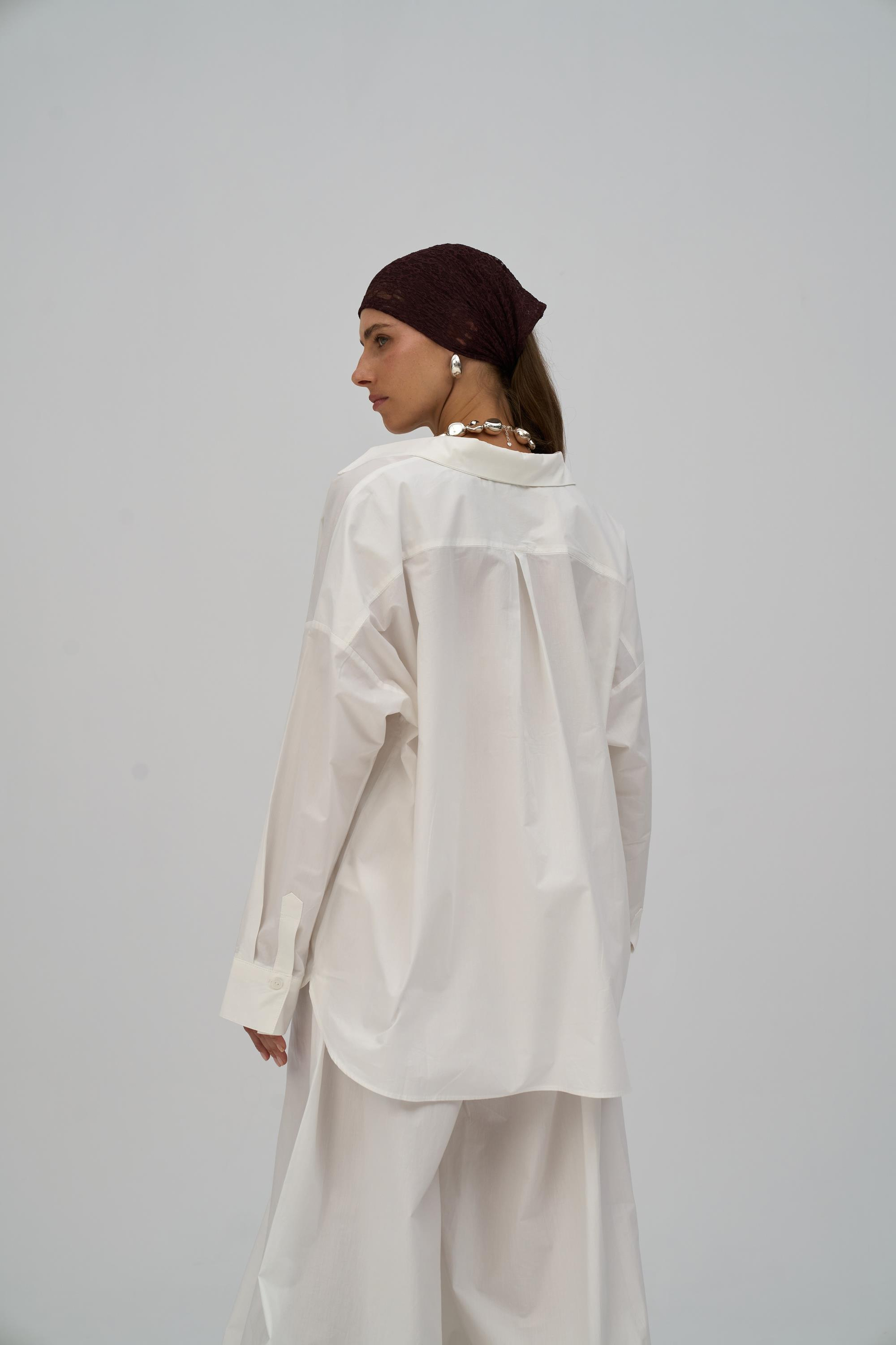 Josie Oversized Ecru Shirt