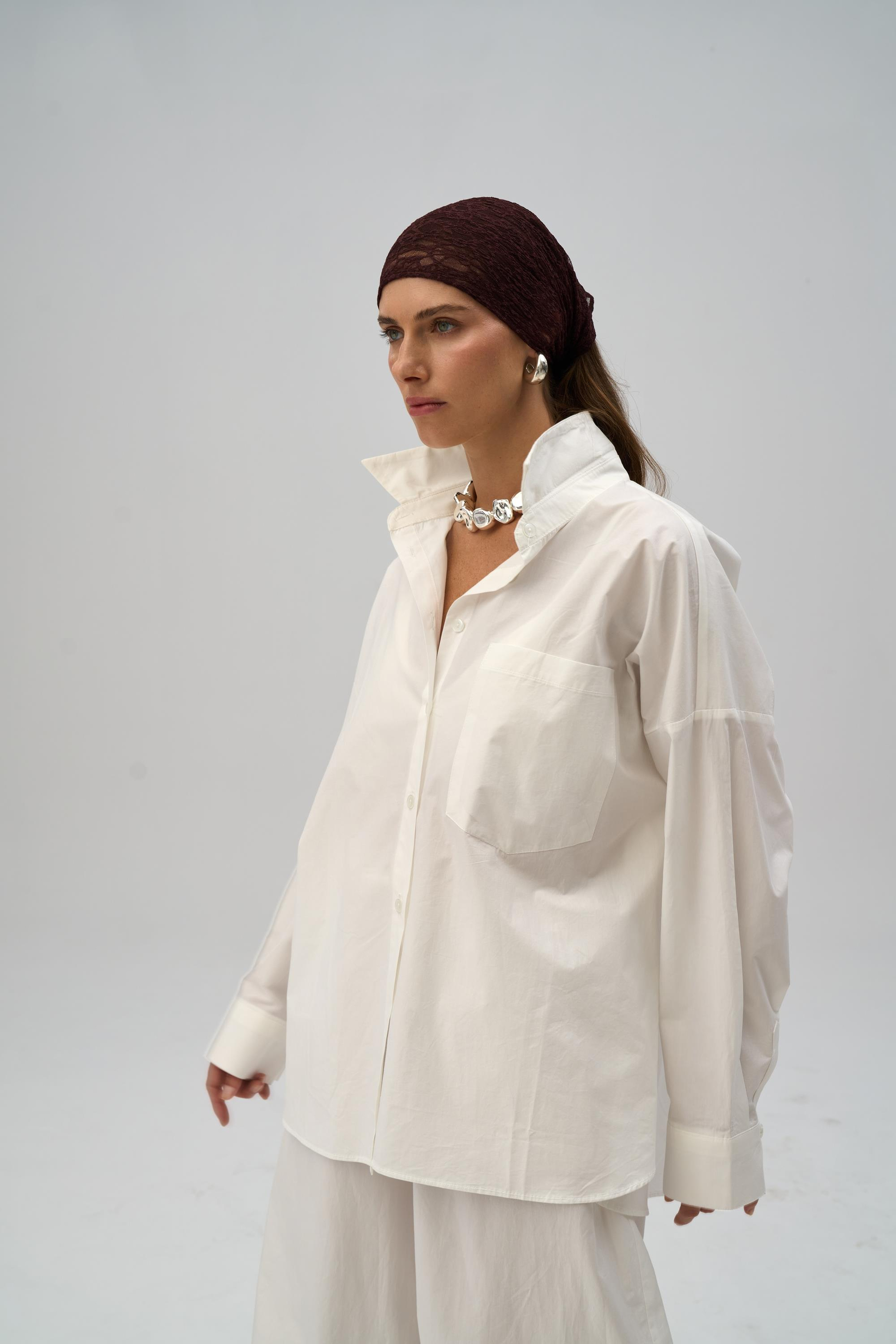 Josie Oversized Ecru Shirt