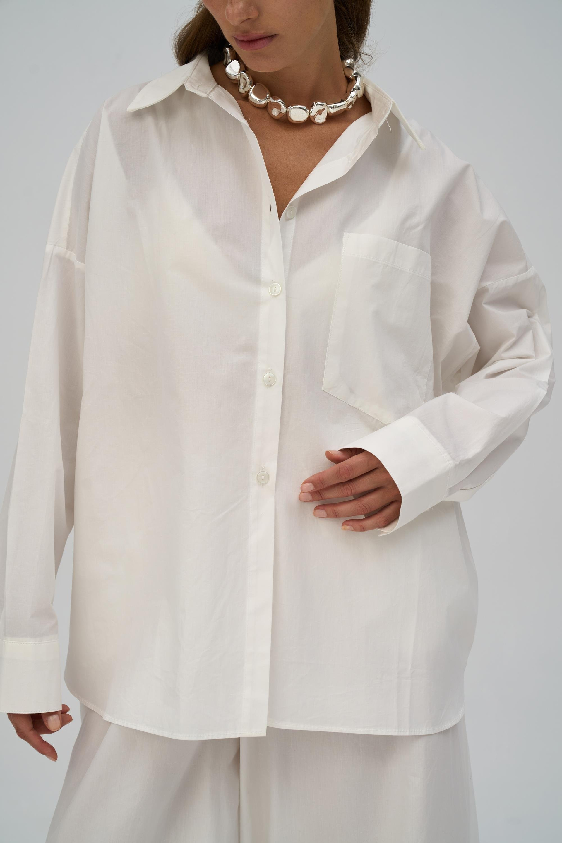 Josie Oversized Ecru Shirt