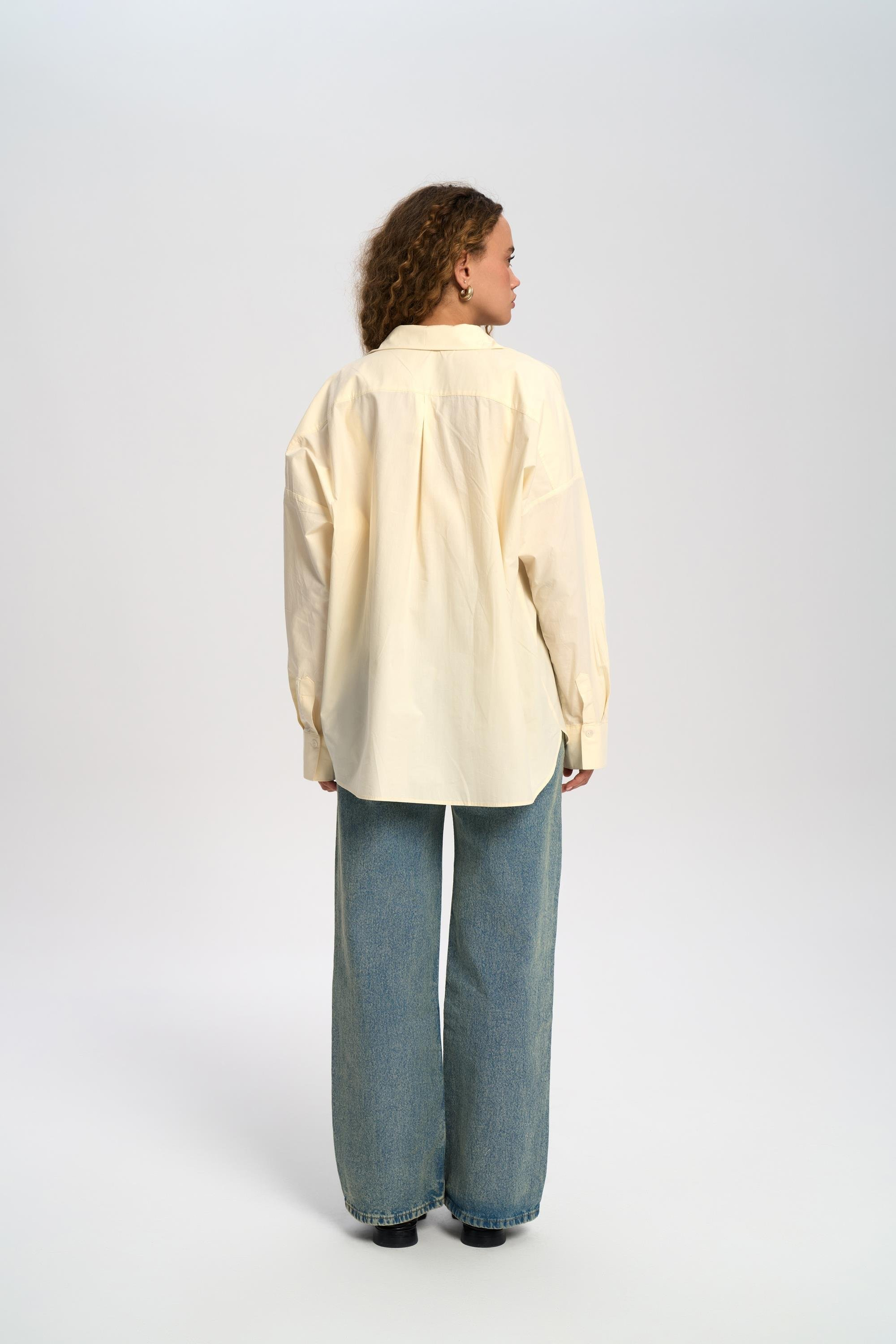 Josie Oversize Sarı Gömlek