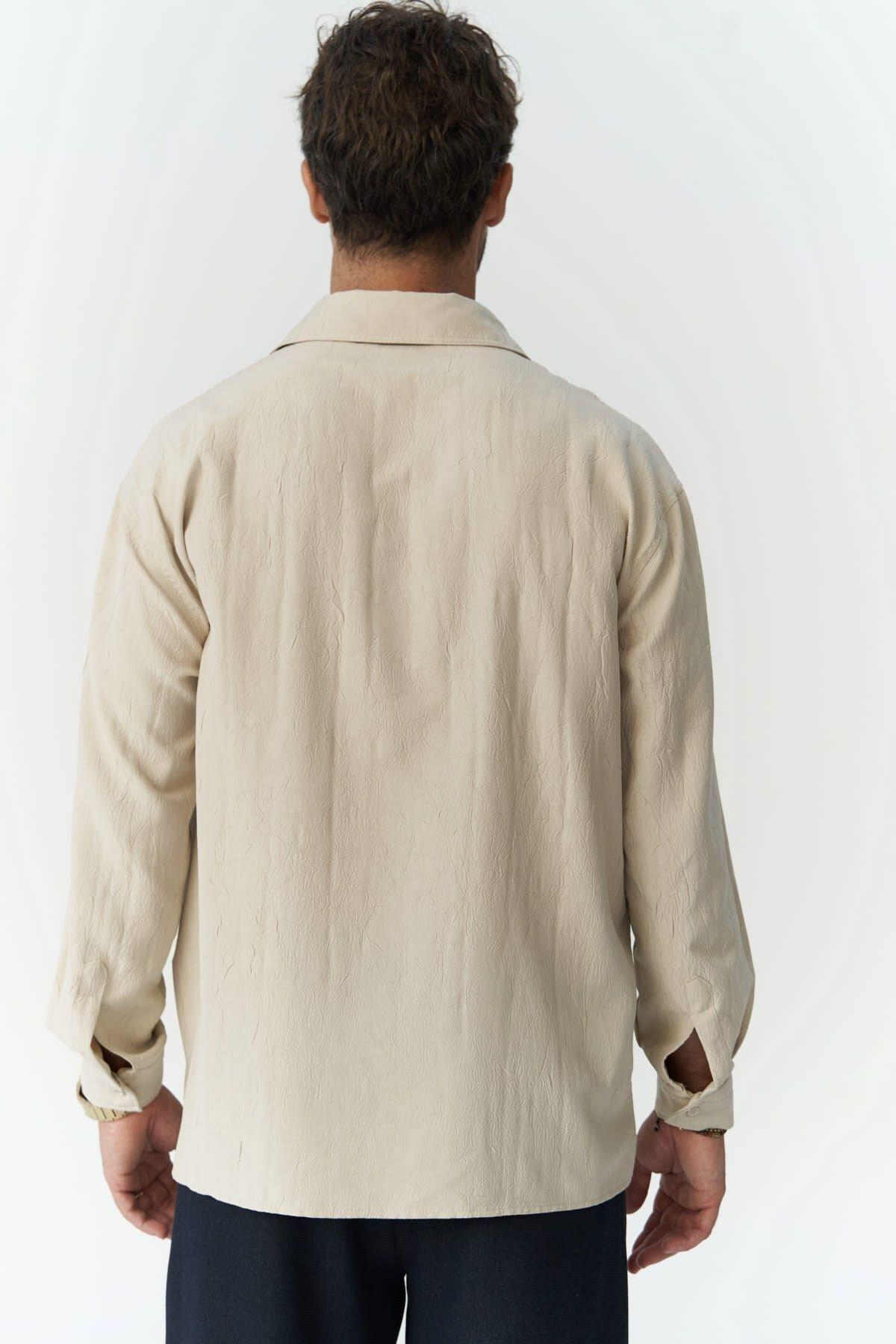 Juan Erkek Bej Gömlek