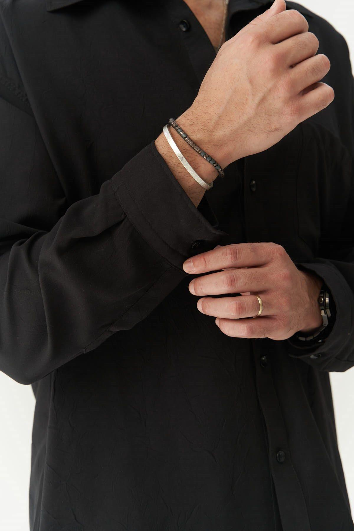 Juan Men's Black Shirt