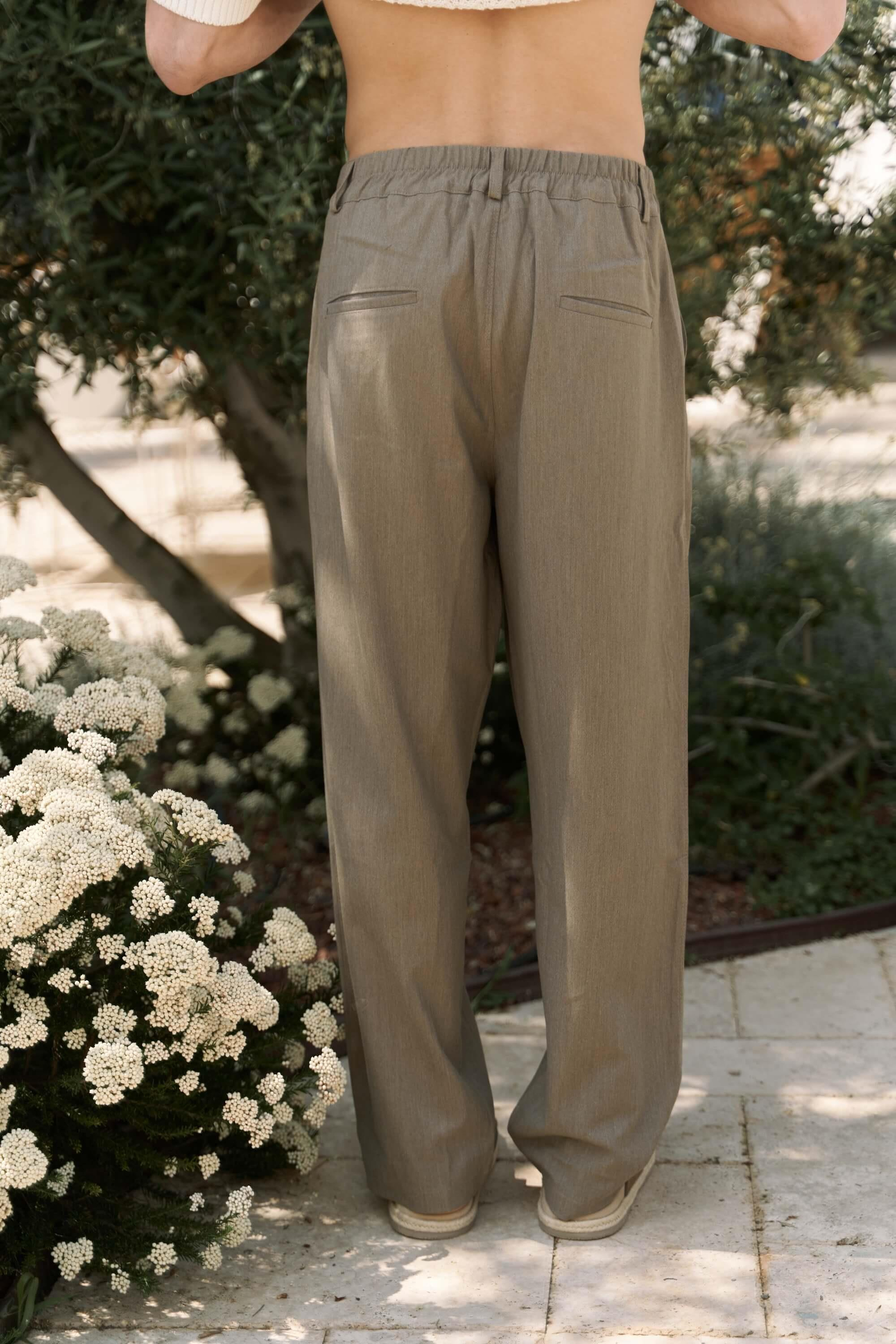 Juro Men's Khaki Trousers