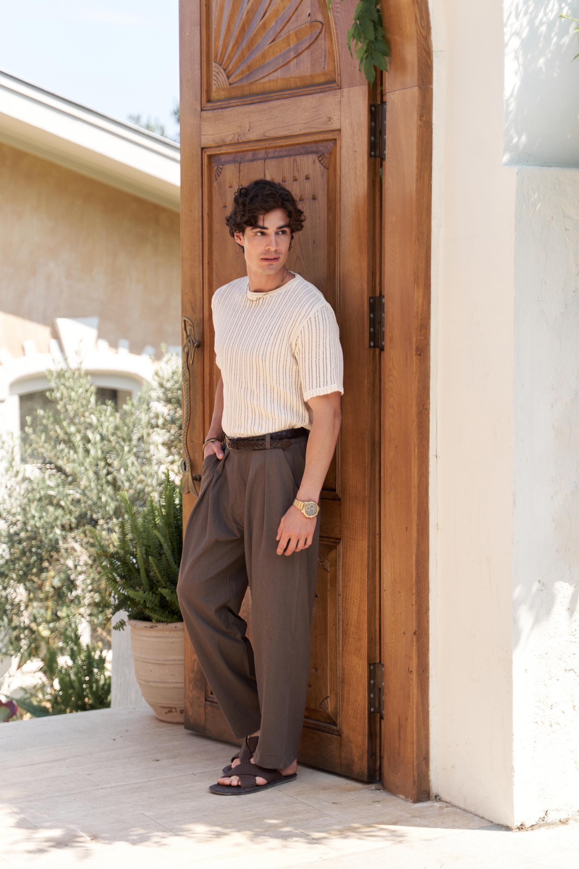 Juro Men's Brown Trousers