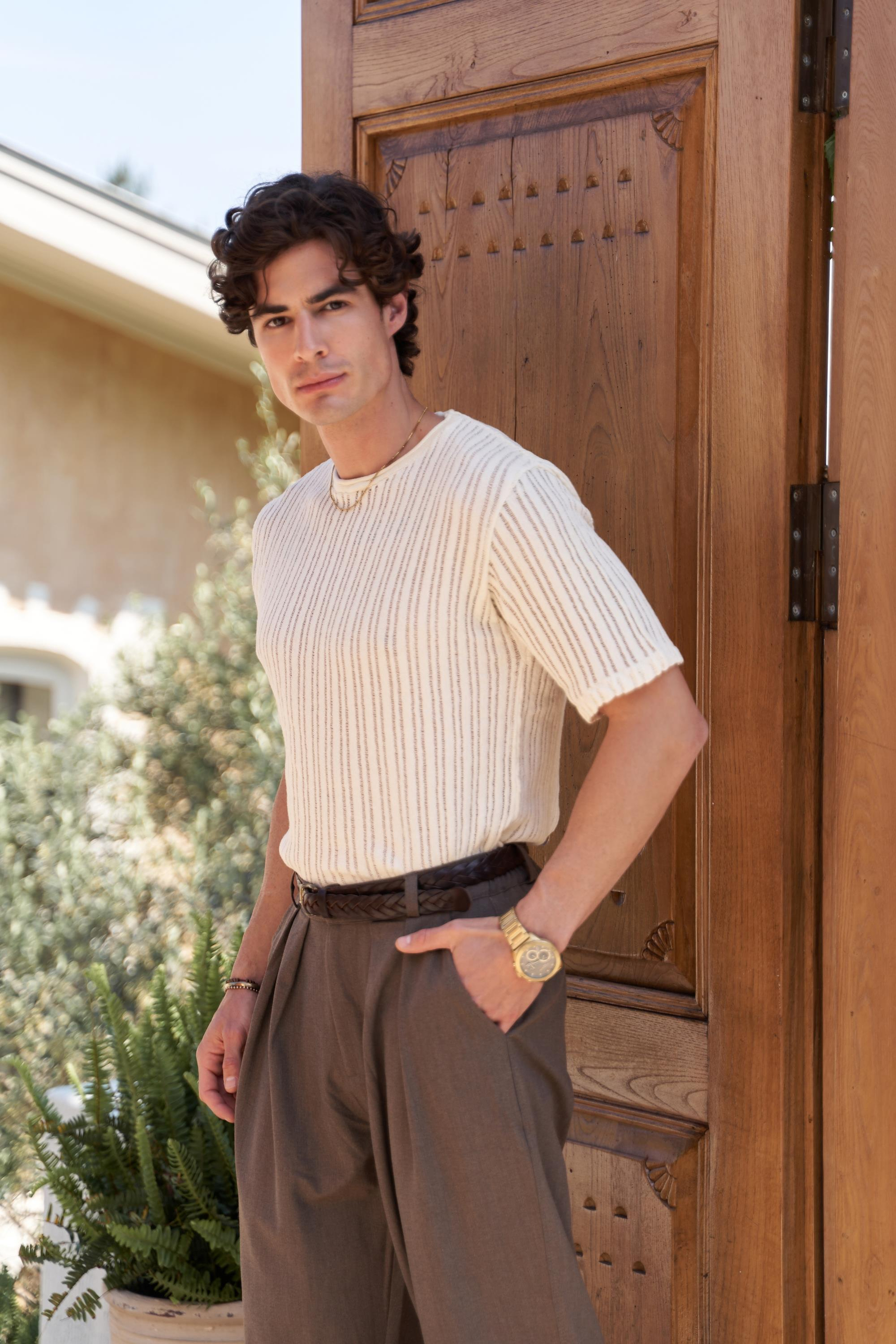 Juro Men's Brown Trousers