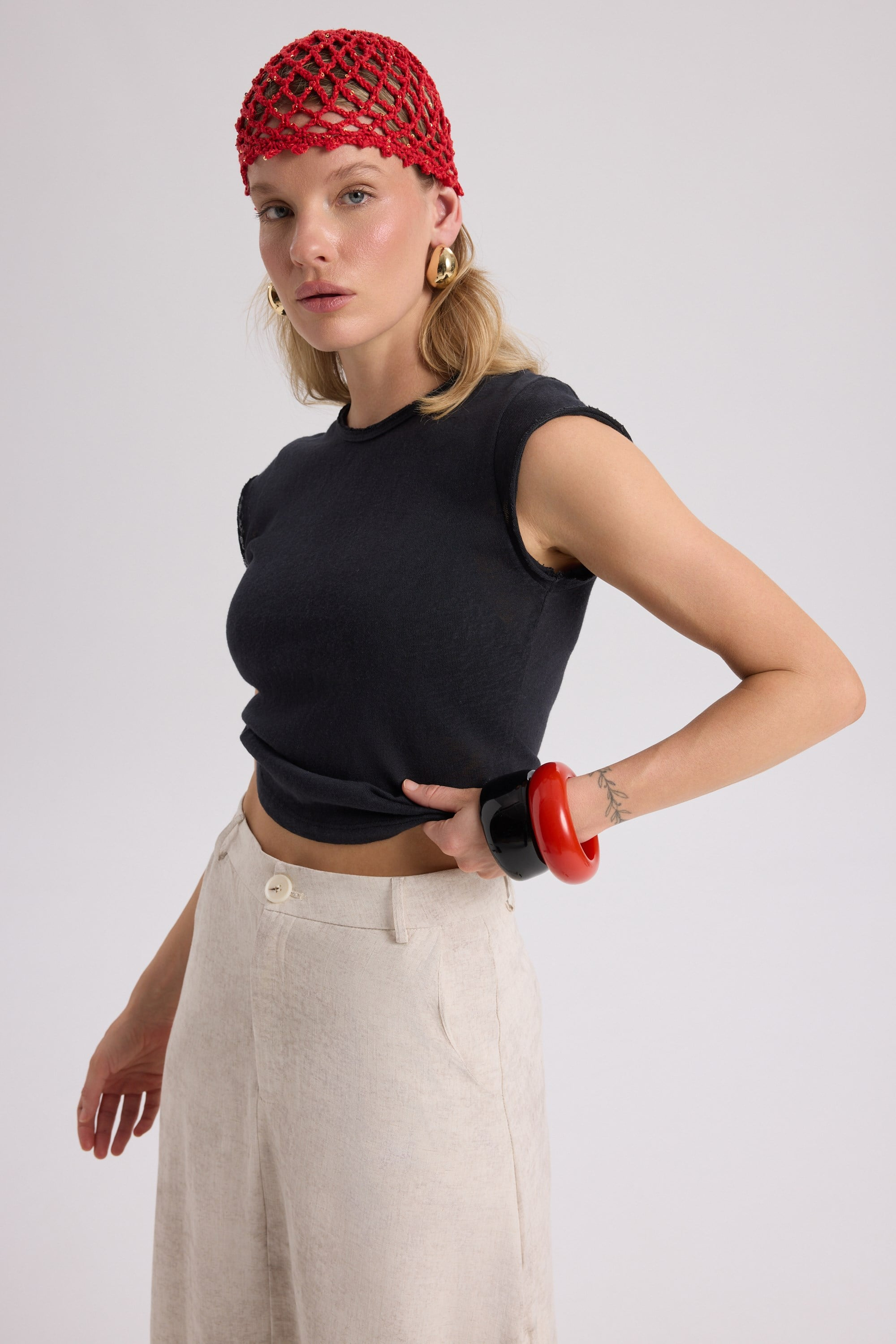 Kensal Slim Fit Black T-Shirt