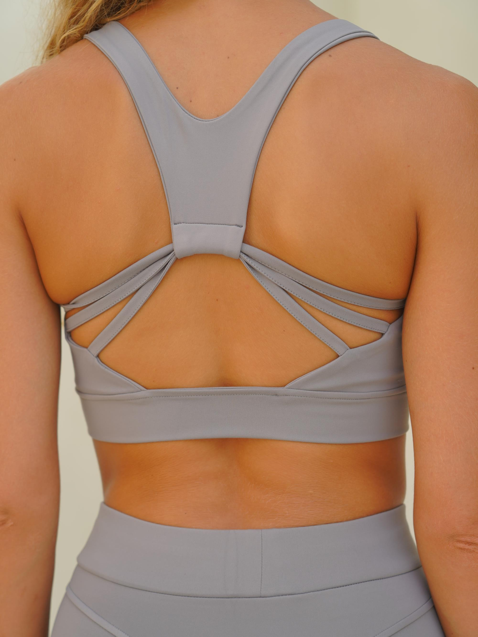 Kratos Basic Spor Gri Crop