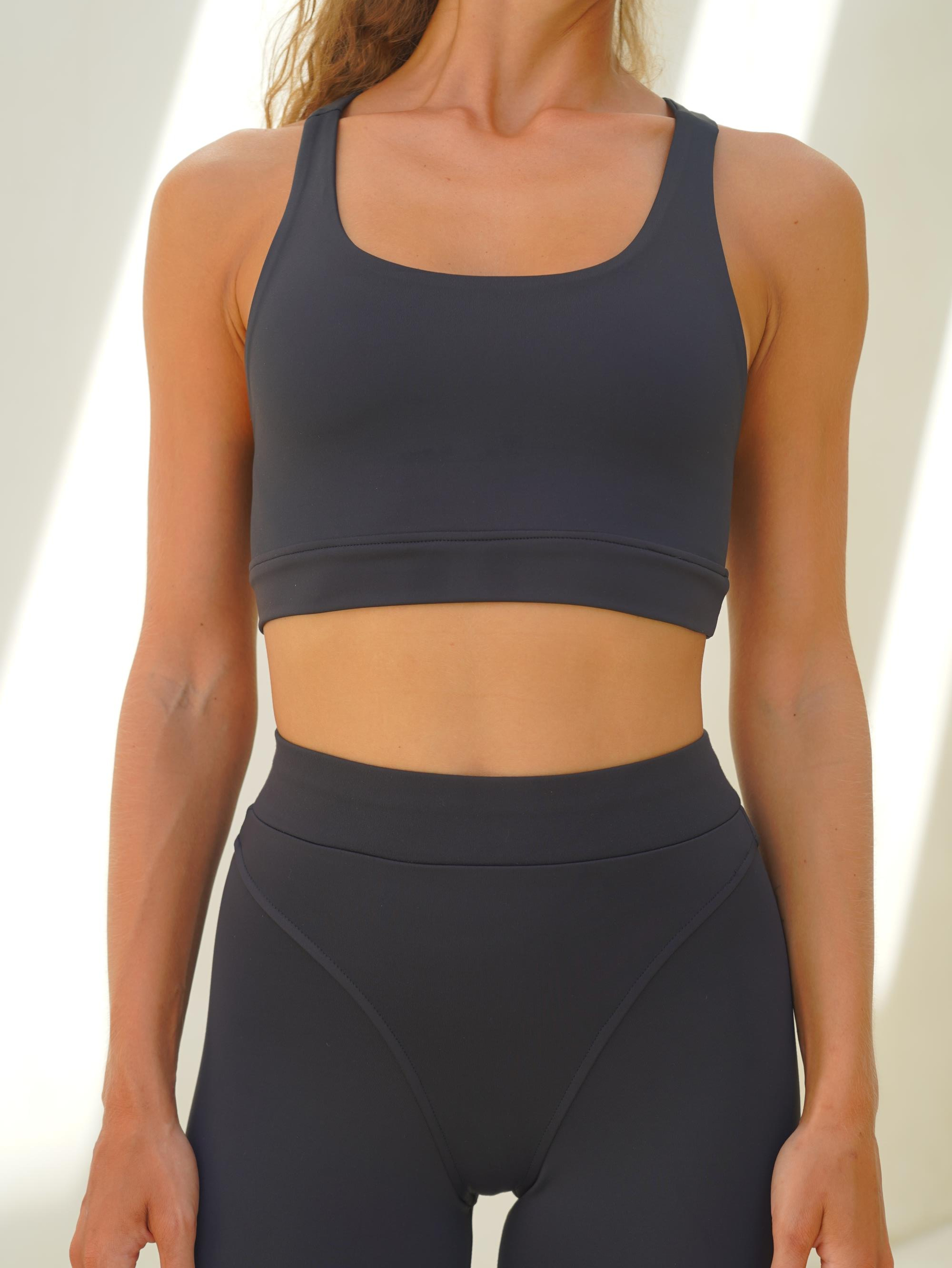 Kratos Basic Spor Siyah Crop
