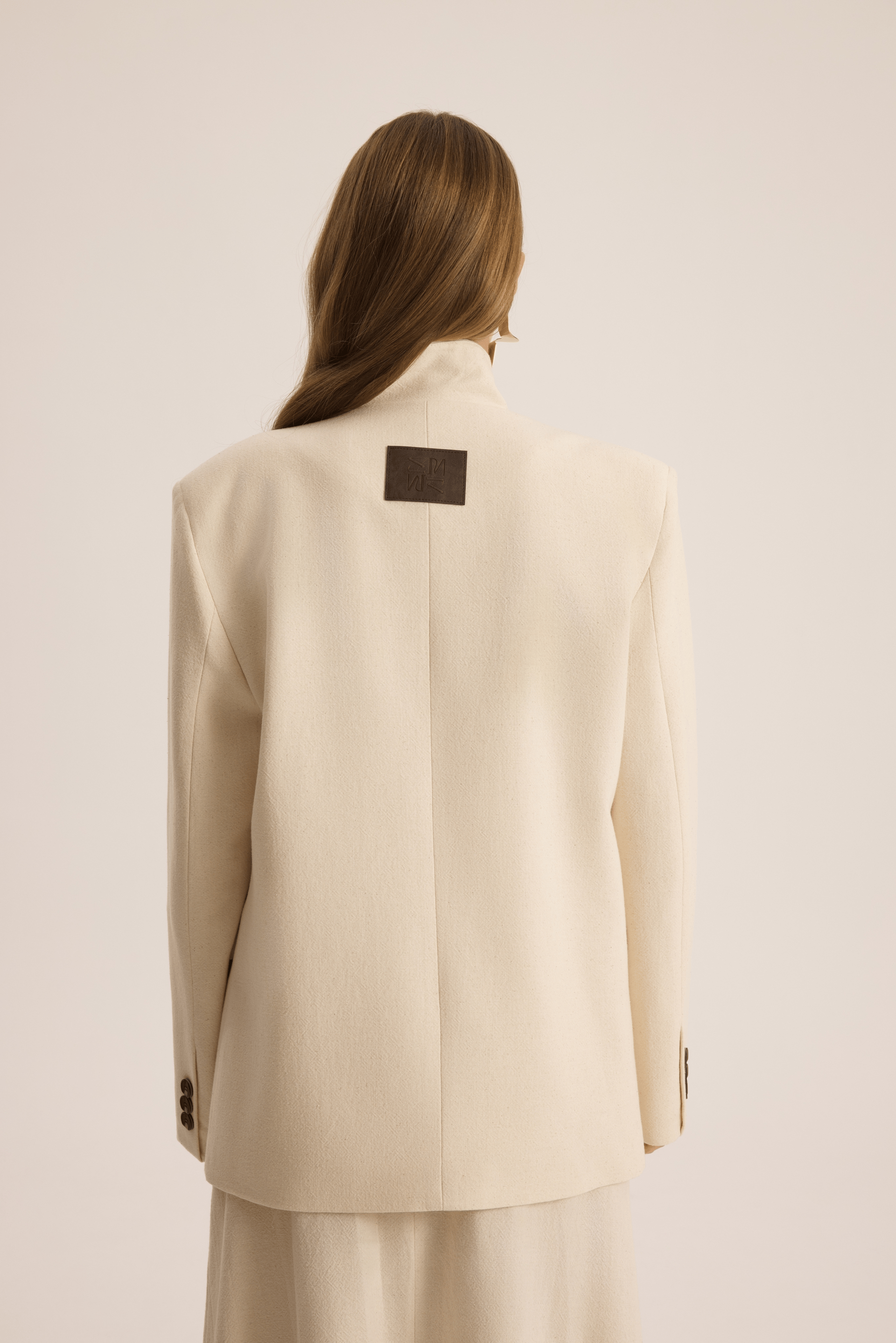 Lagoon Dik Yaka Bej Blazer