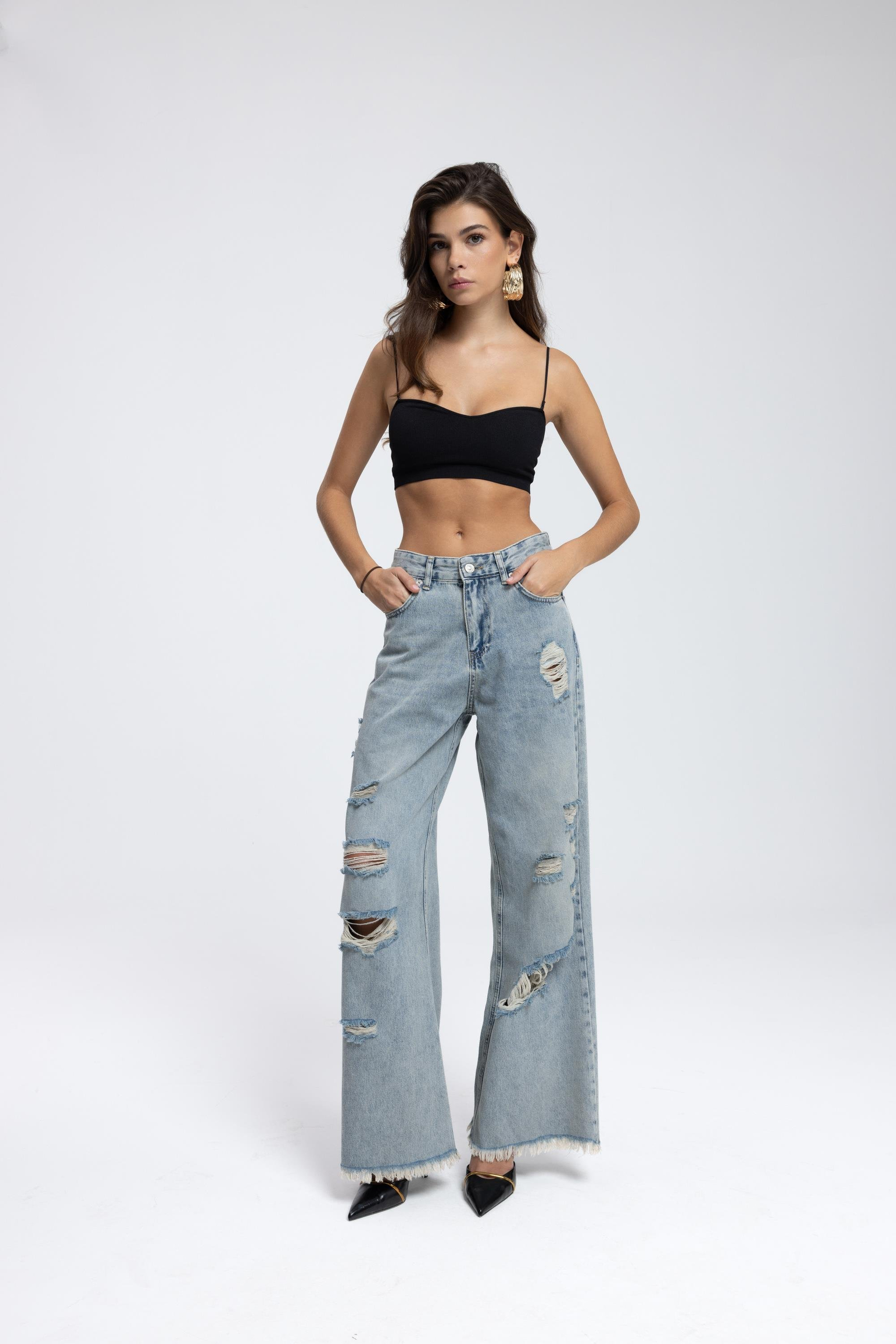 Laswell Buz Mavi Jean Pantolon