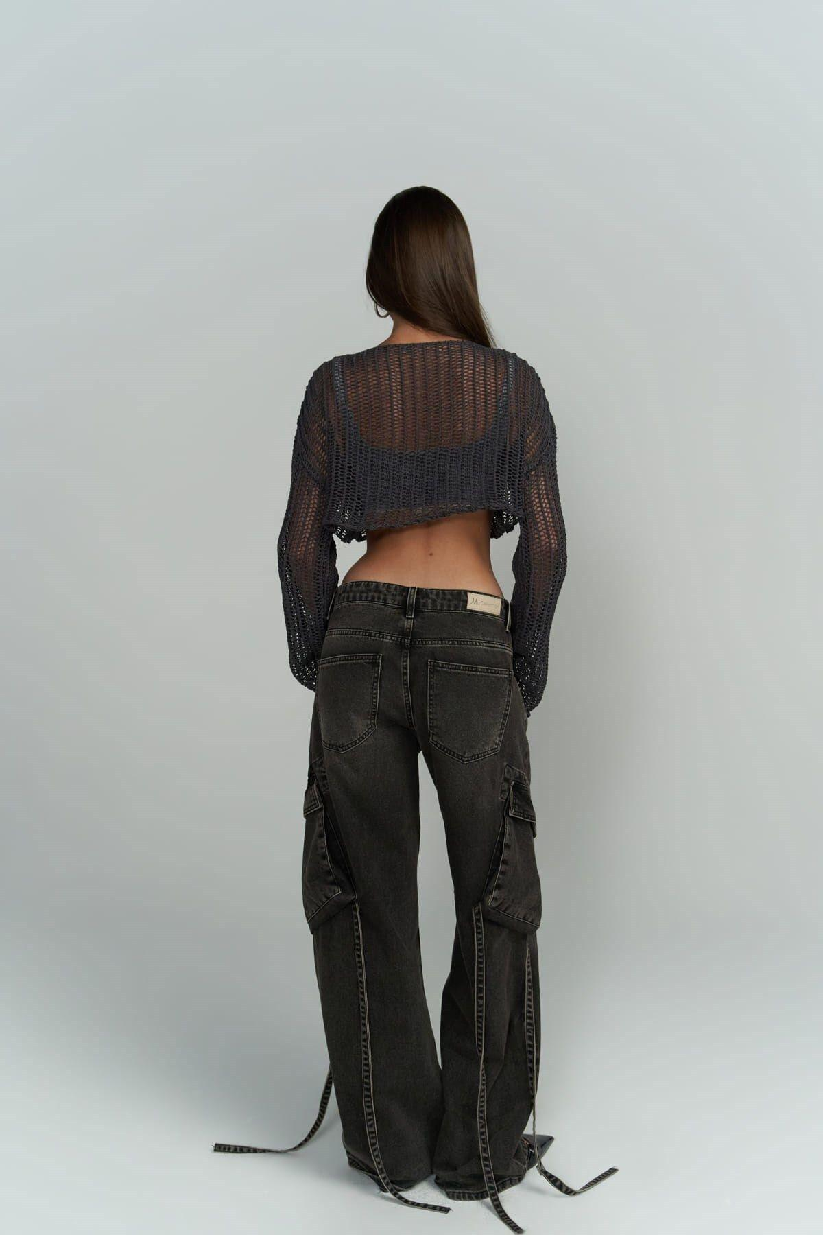 Laya Füme Organik Triko Crop