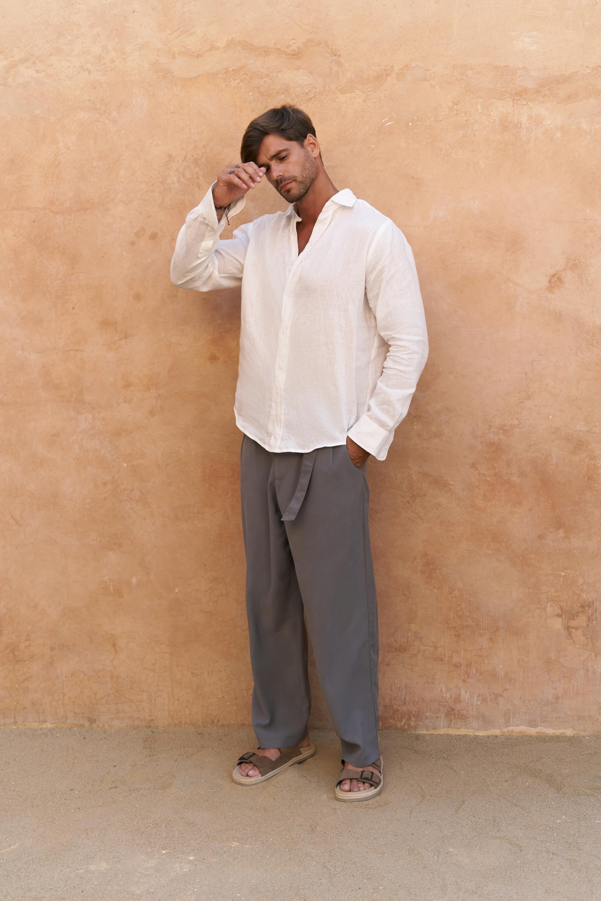 Lorenza Kemer Detay Antrasit Erkek Pantolon