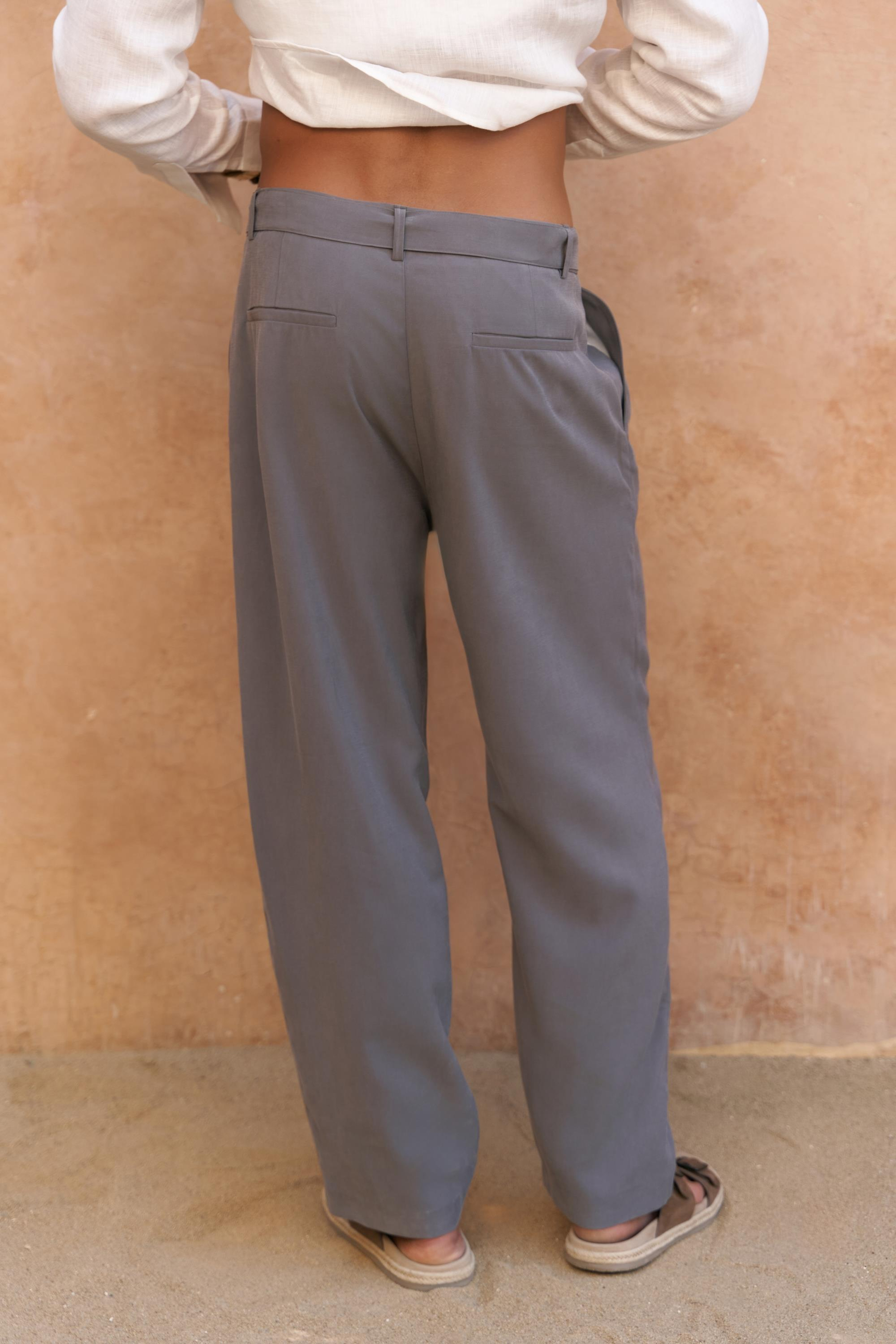 Lorenza Kemer Detay Antrasit Erkek Pantolon