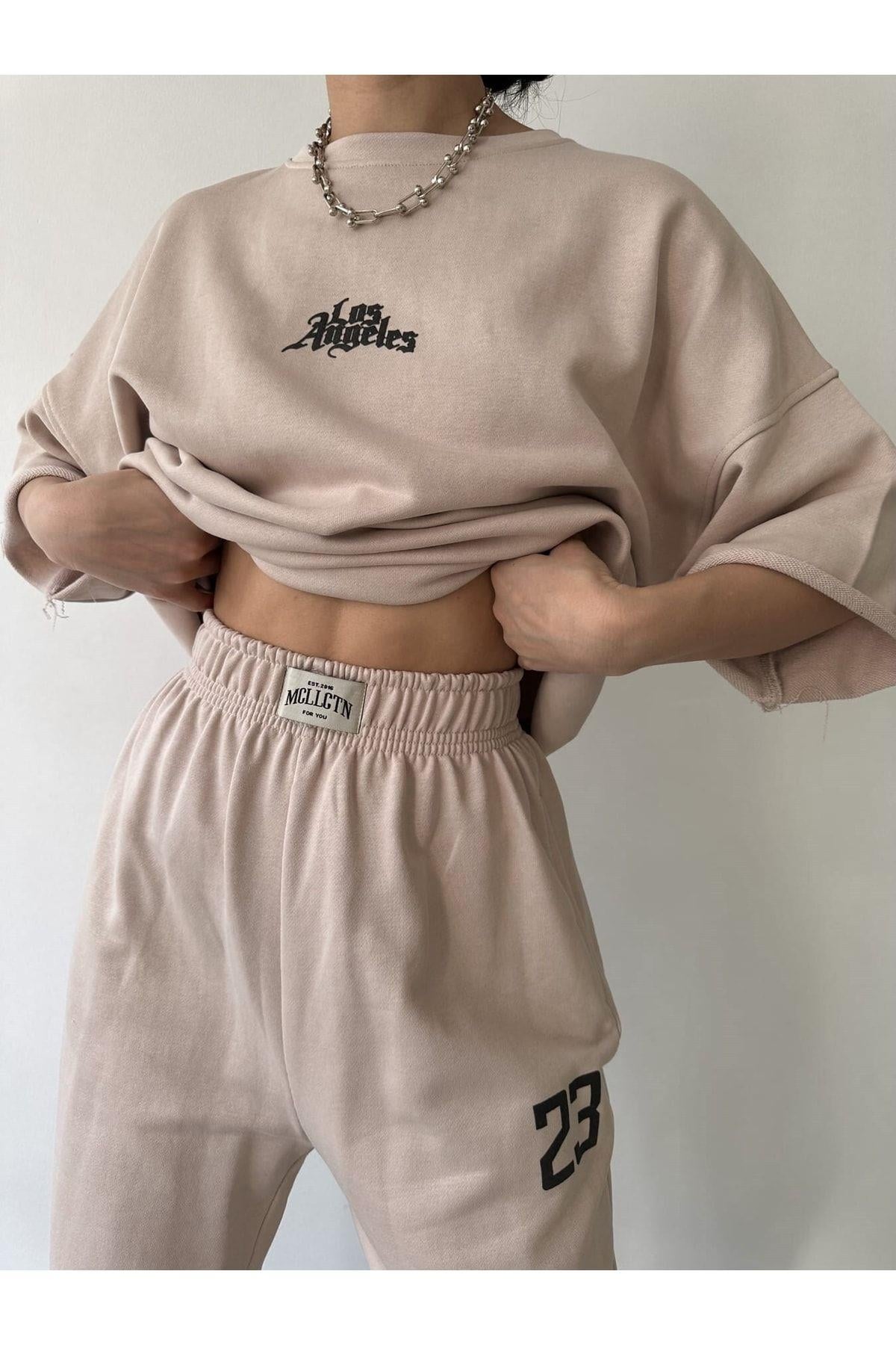 Los 23 Kemik Oversize T-Shirt Eşofman Takım