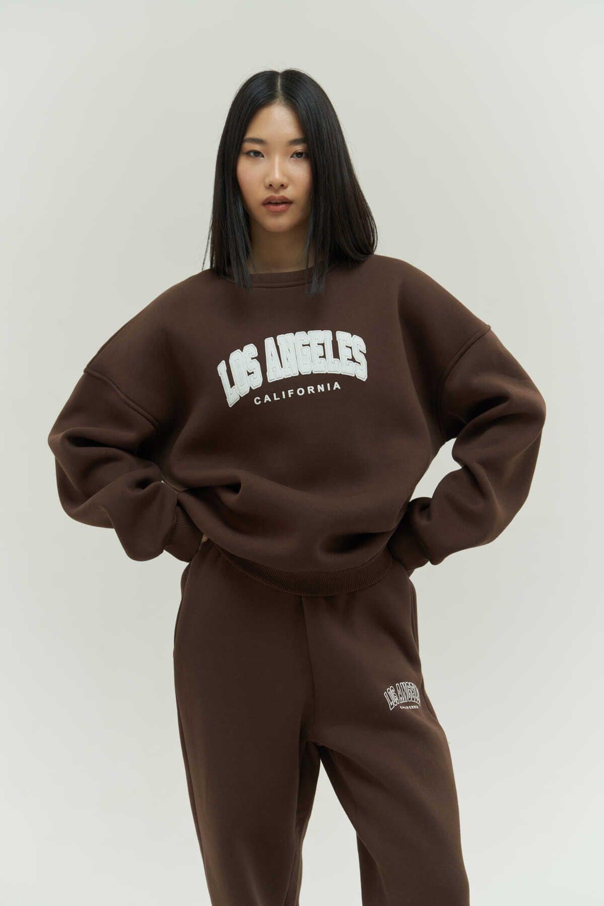 MCLLCTN Los Angeles Brown Track Suit