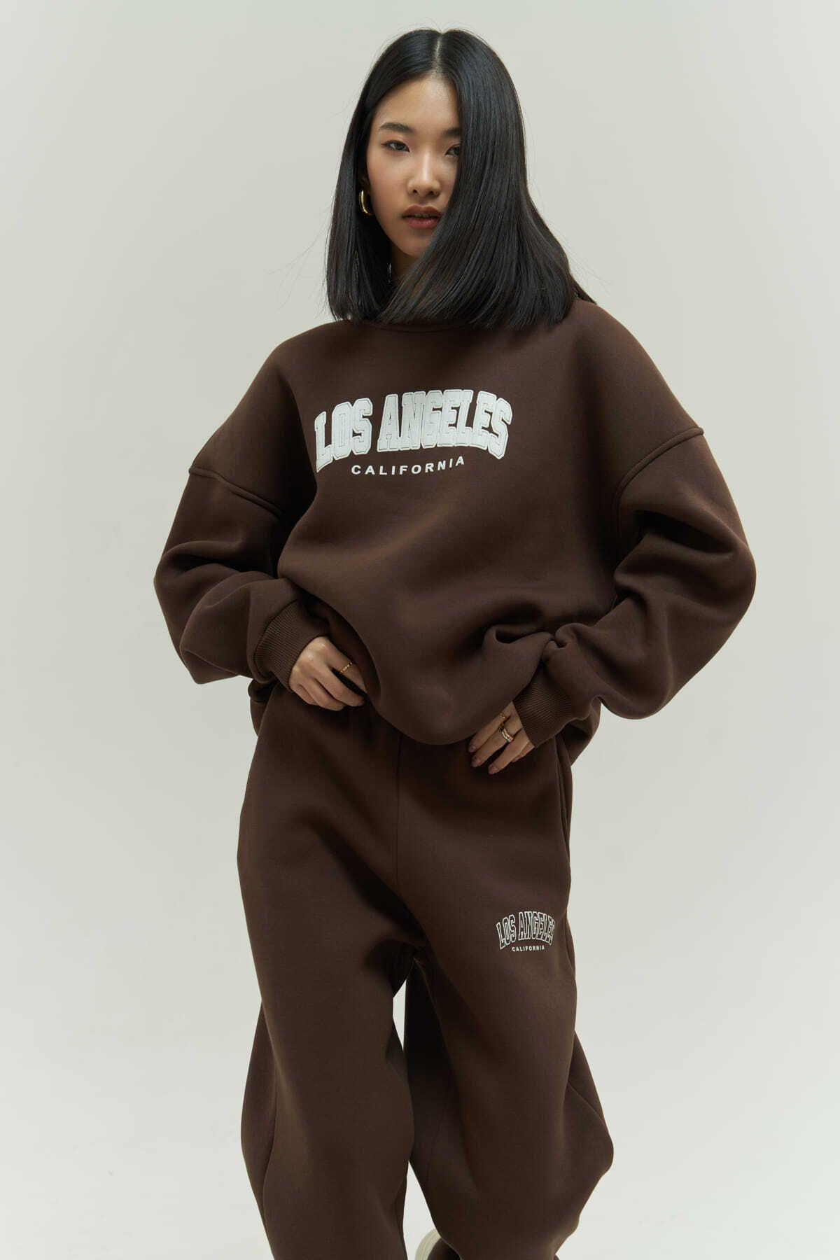 MCLLCTN Los Angeles Brown Track Suit
