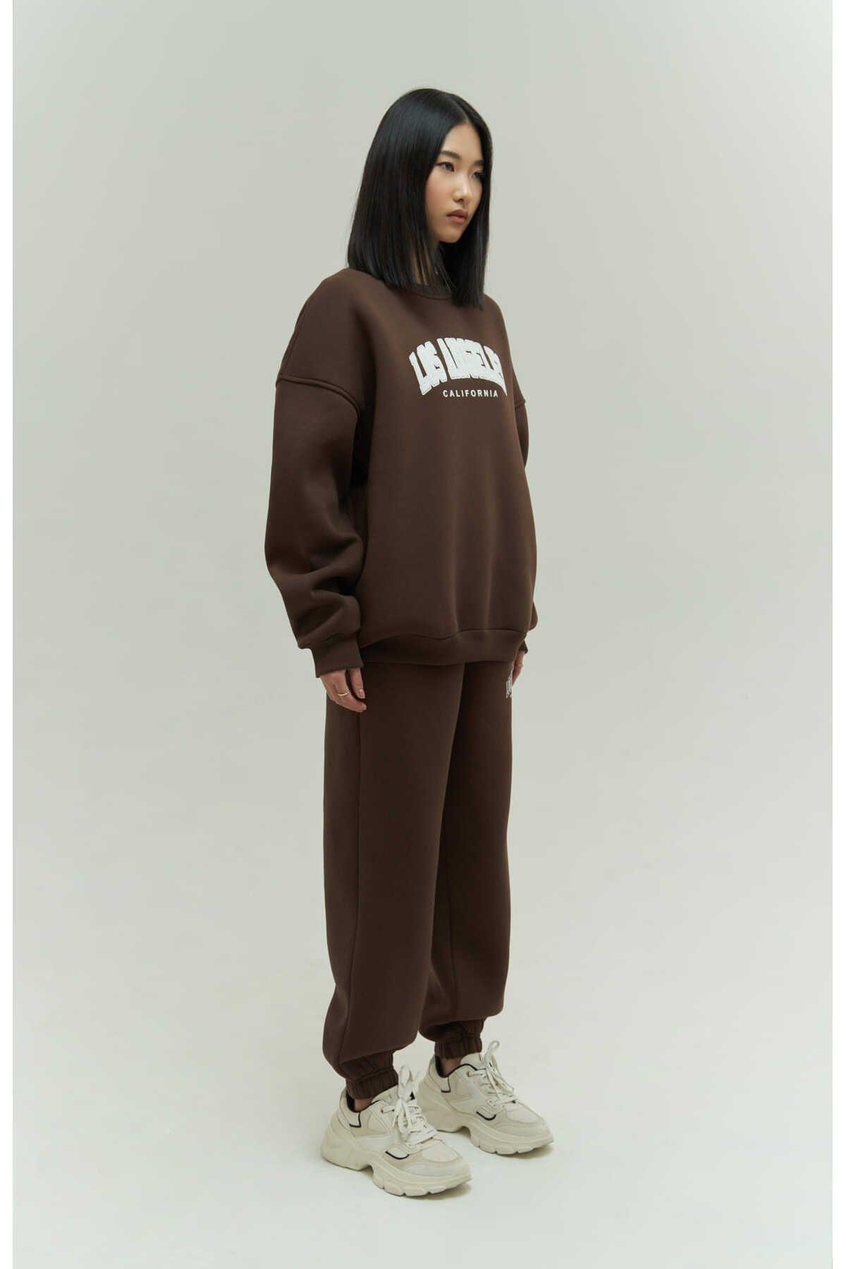 MCLLCTN Los Angeles Brown Track Suit