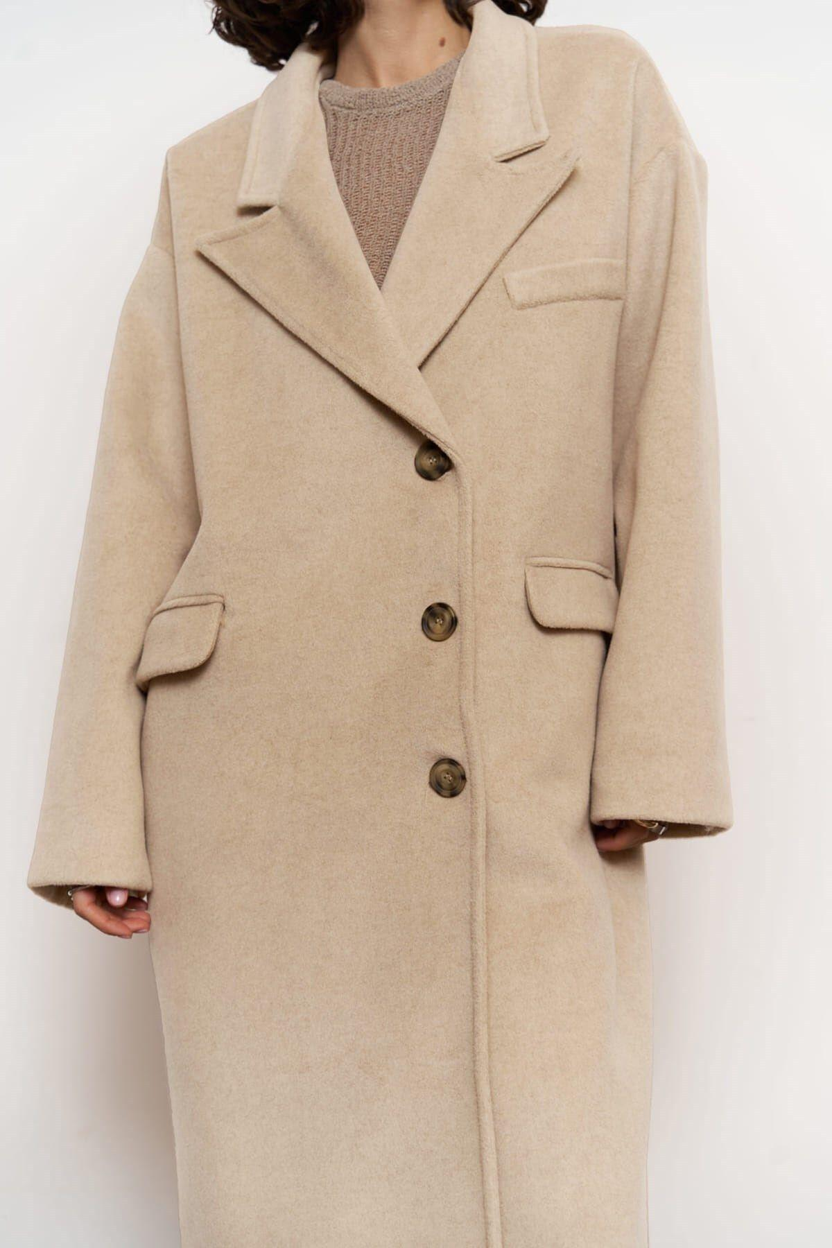 Lowen Beige Oversize Coat