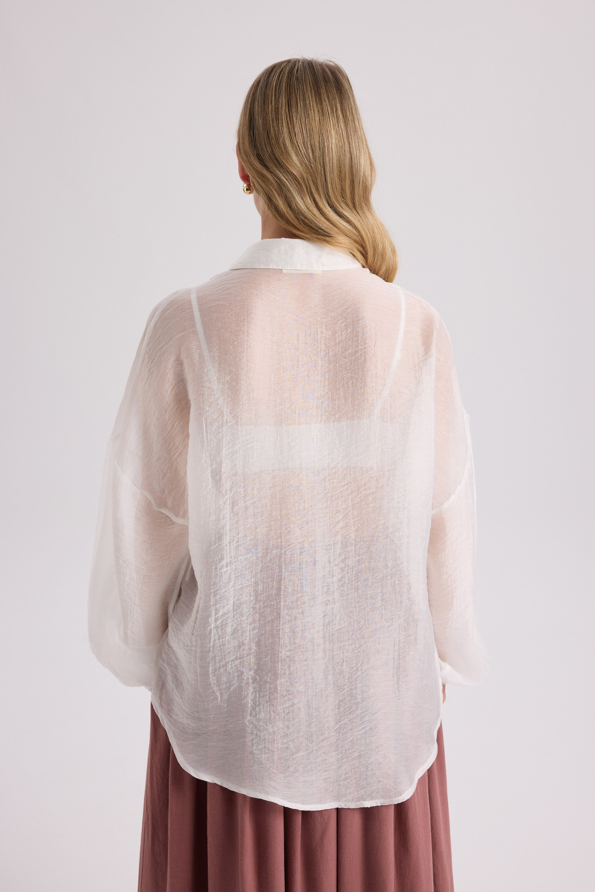Lyra Oversized Ecru Shirt