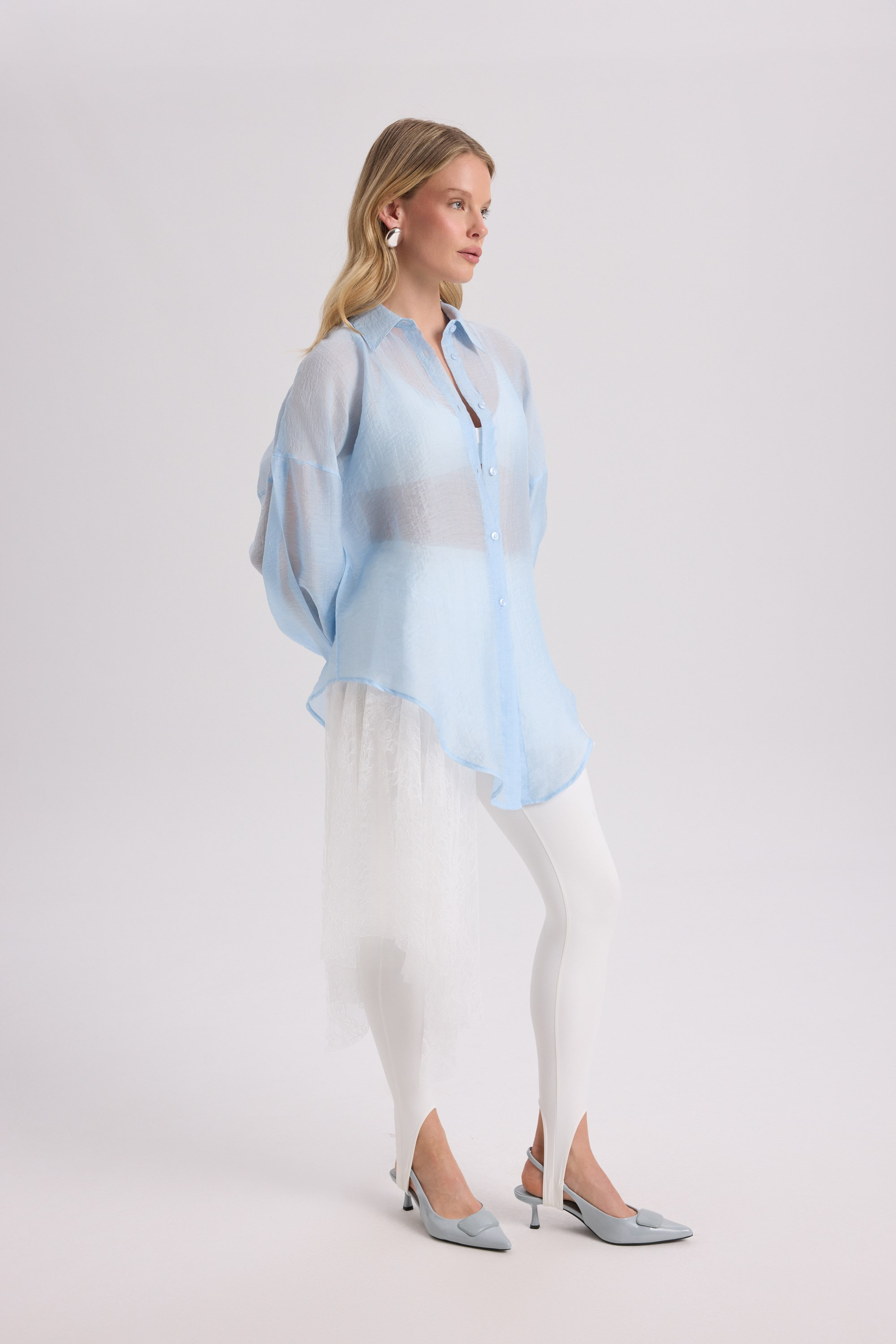 Lyra Oversized Blue Shirt