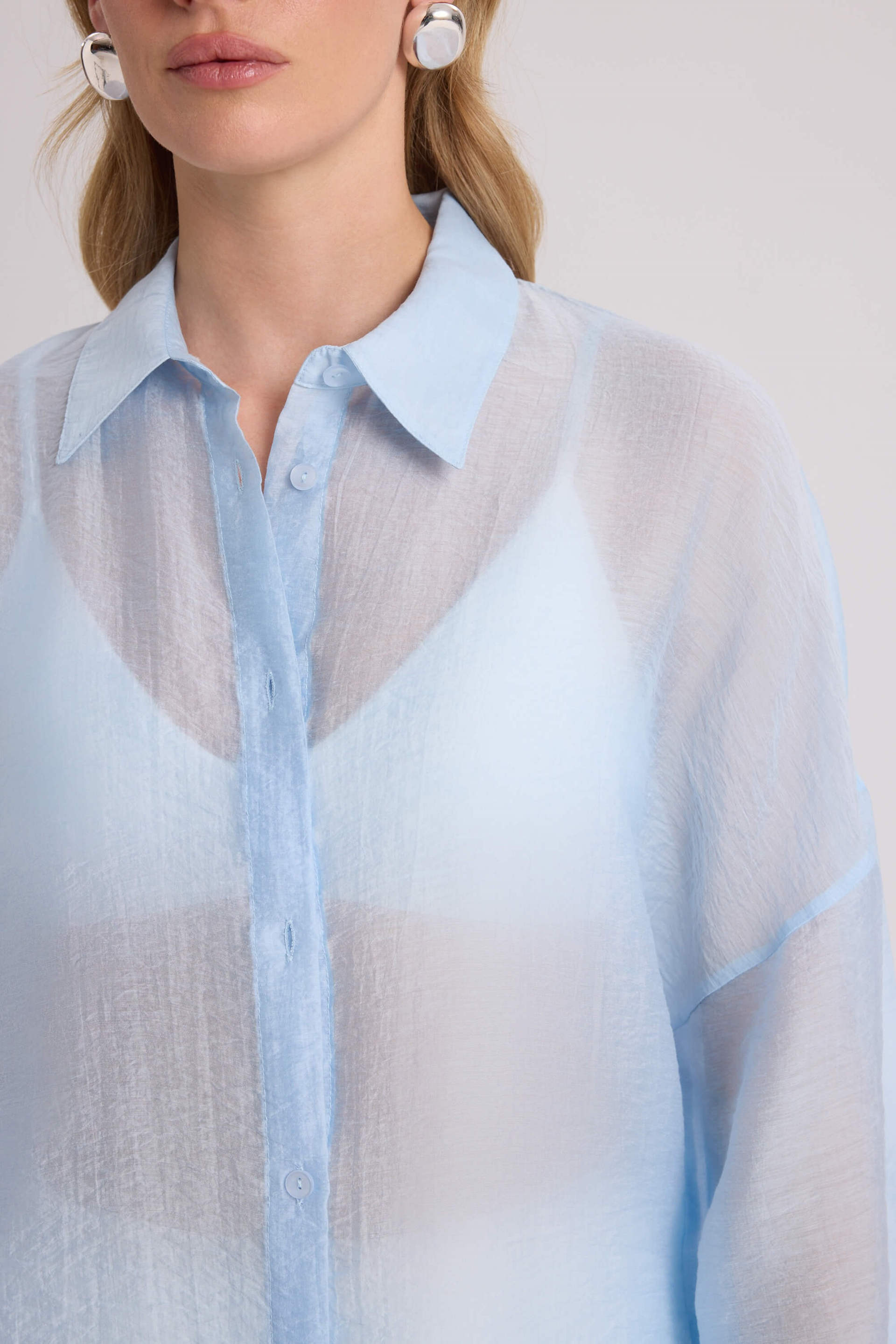 Lyra Oversized Blue Shirt
