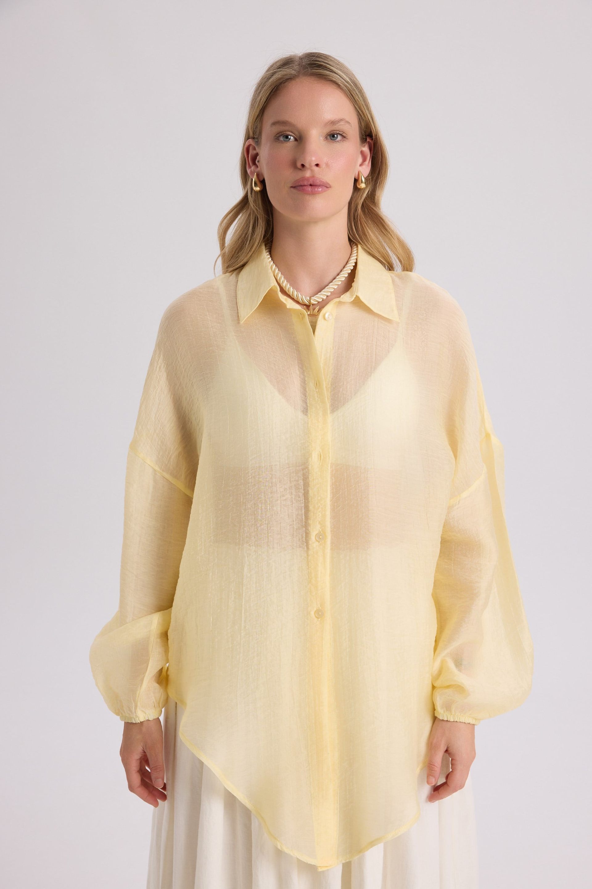 Lyra Oversized Yellow Shirt