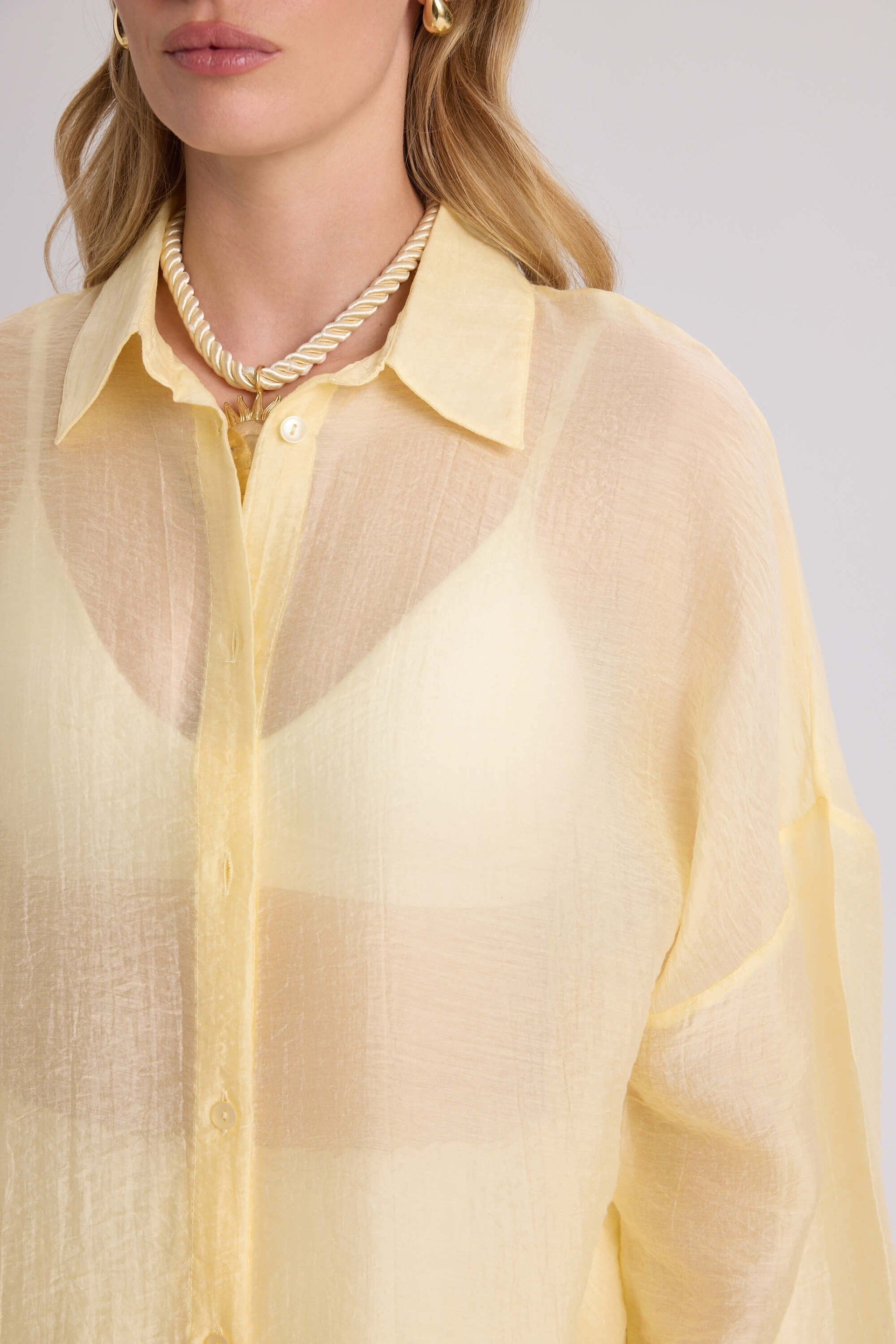 Lyra Oversized Yellow Shirt
