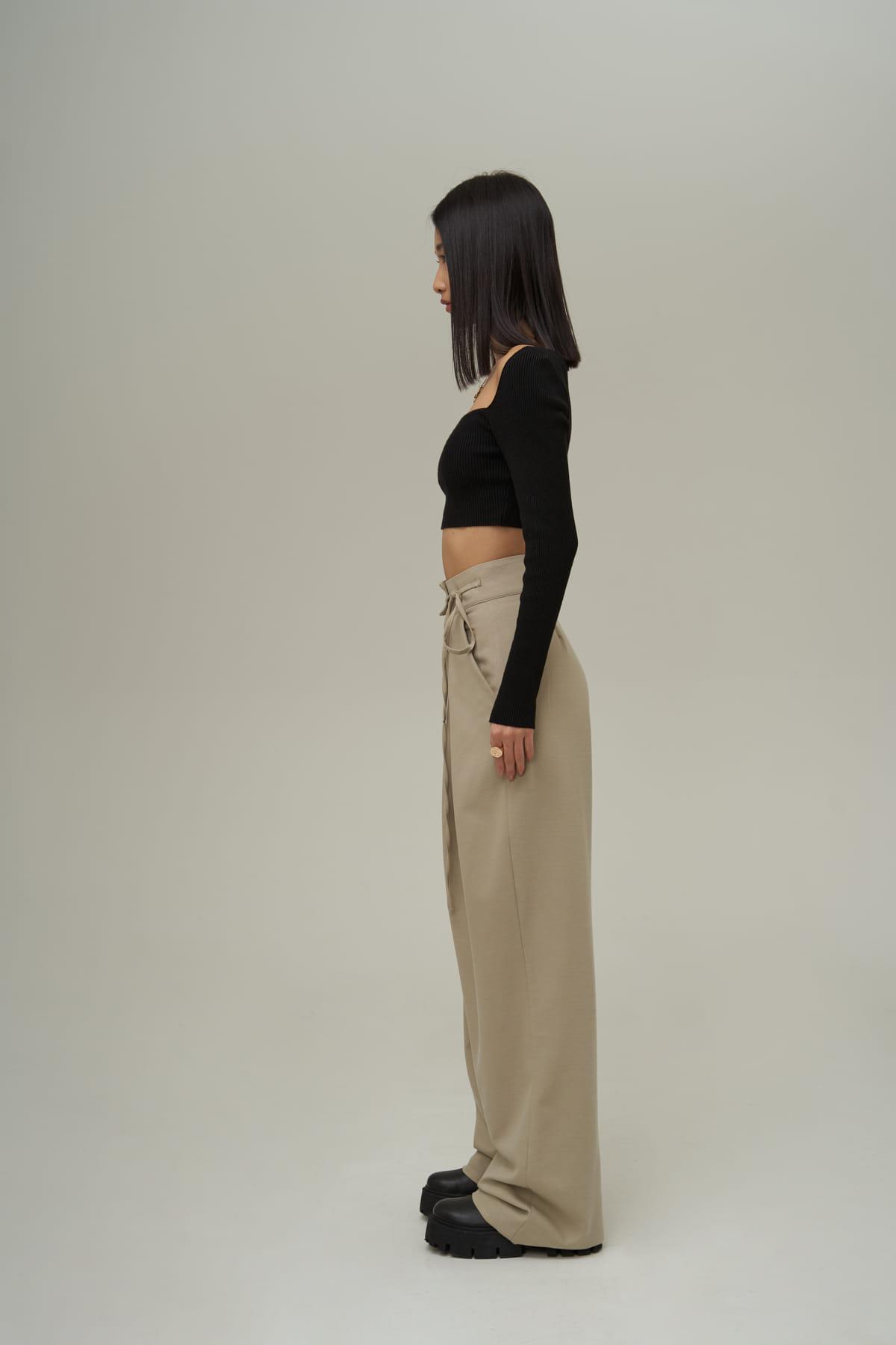 Mai Carmen Palazzo Olive Green Trousers