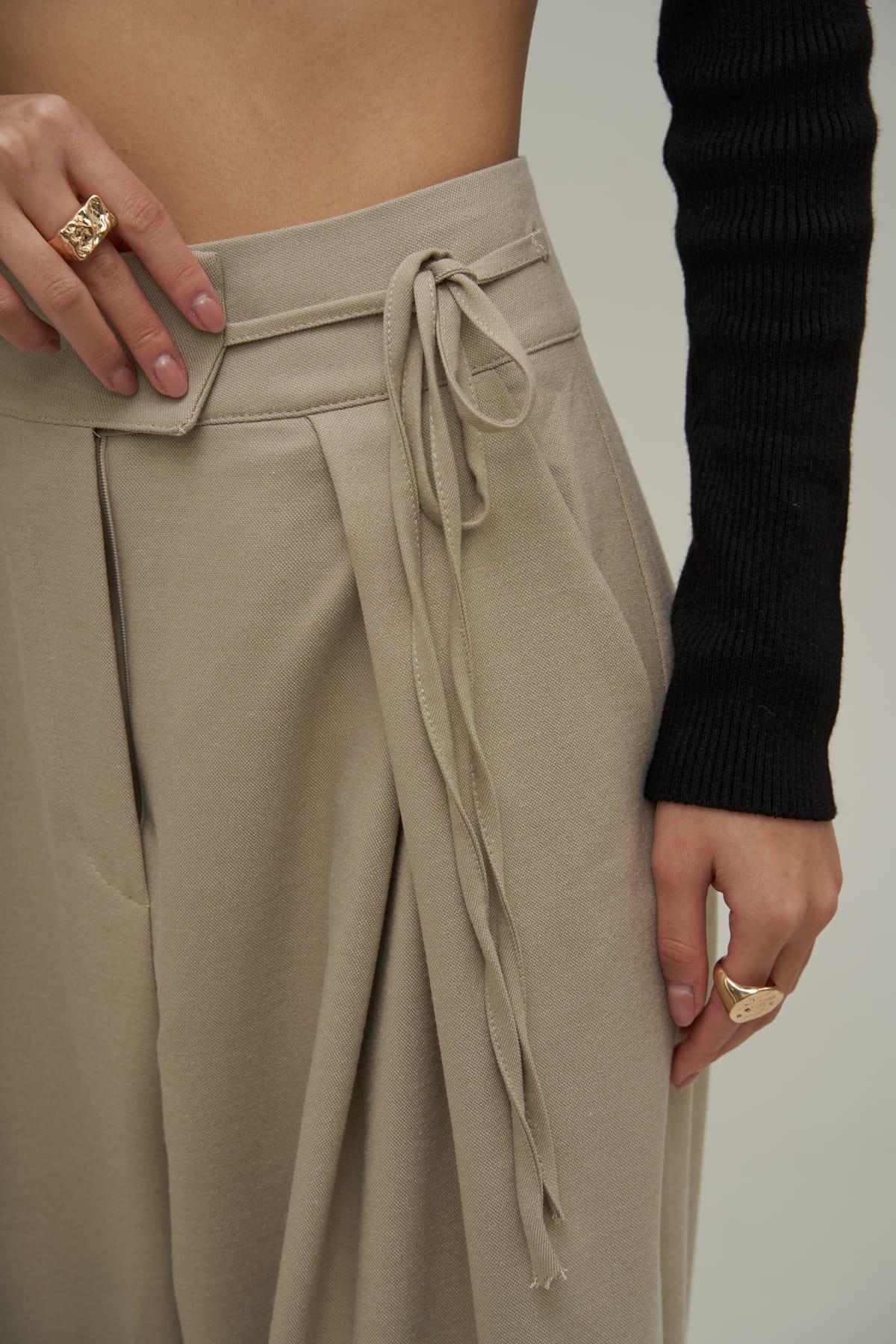 Mai Carmen Palazzo Olive Green Trousers