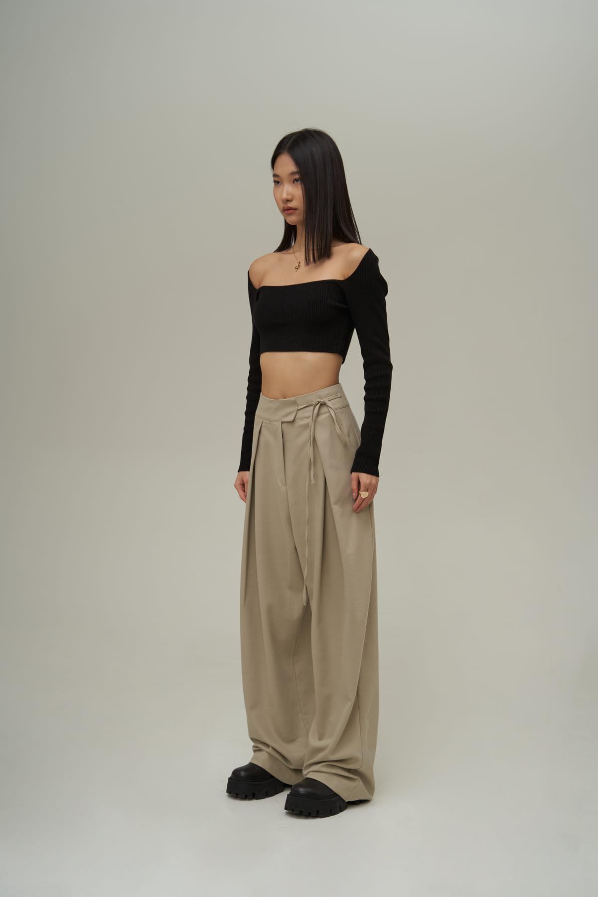 Mai Carmen Palazzo Olive Green Trousers