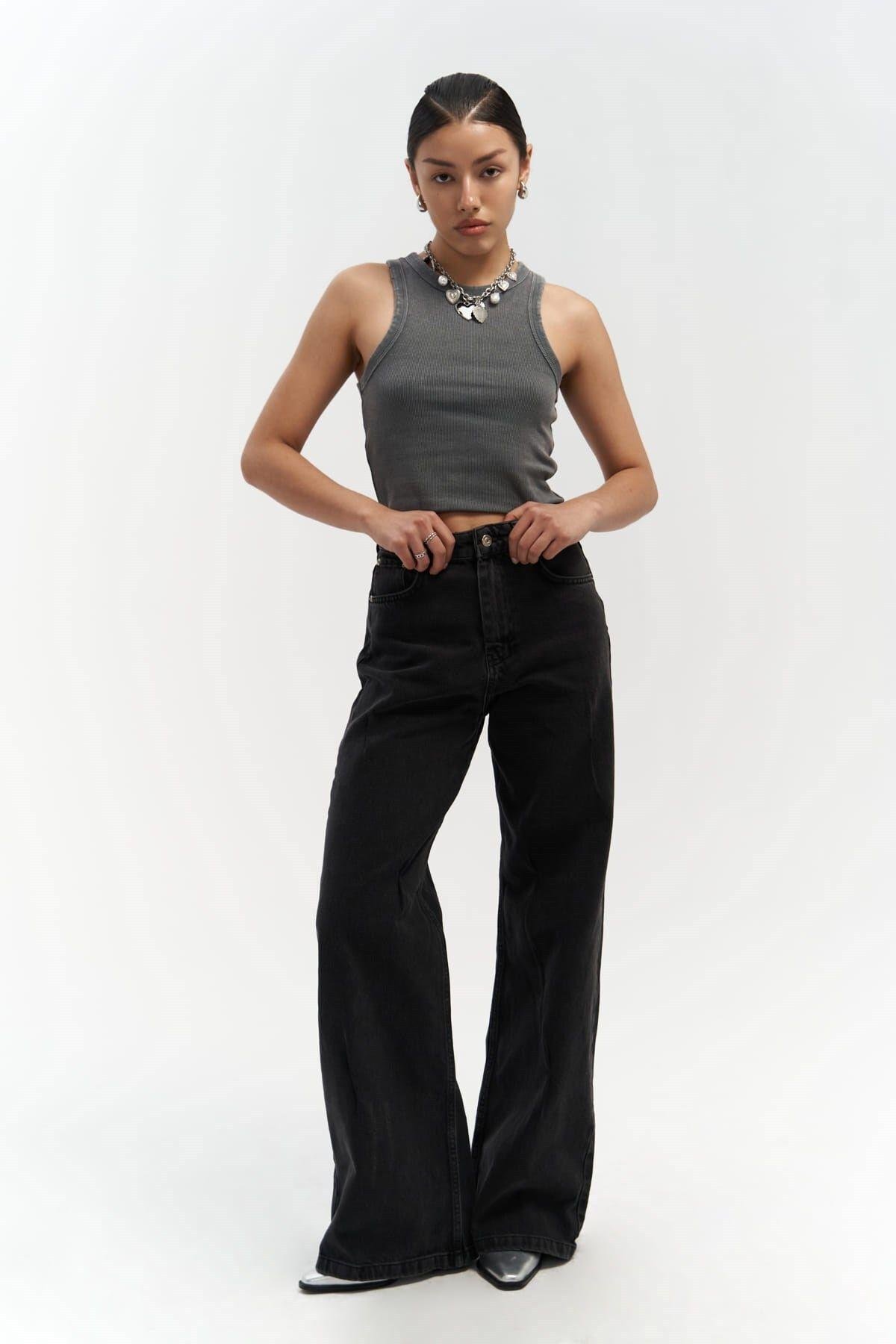 Mai Collection Drew Siyah Jean Pantolon