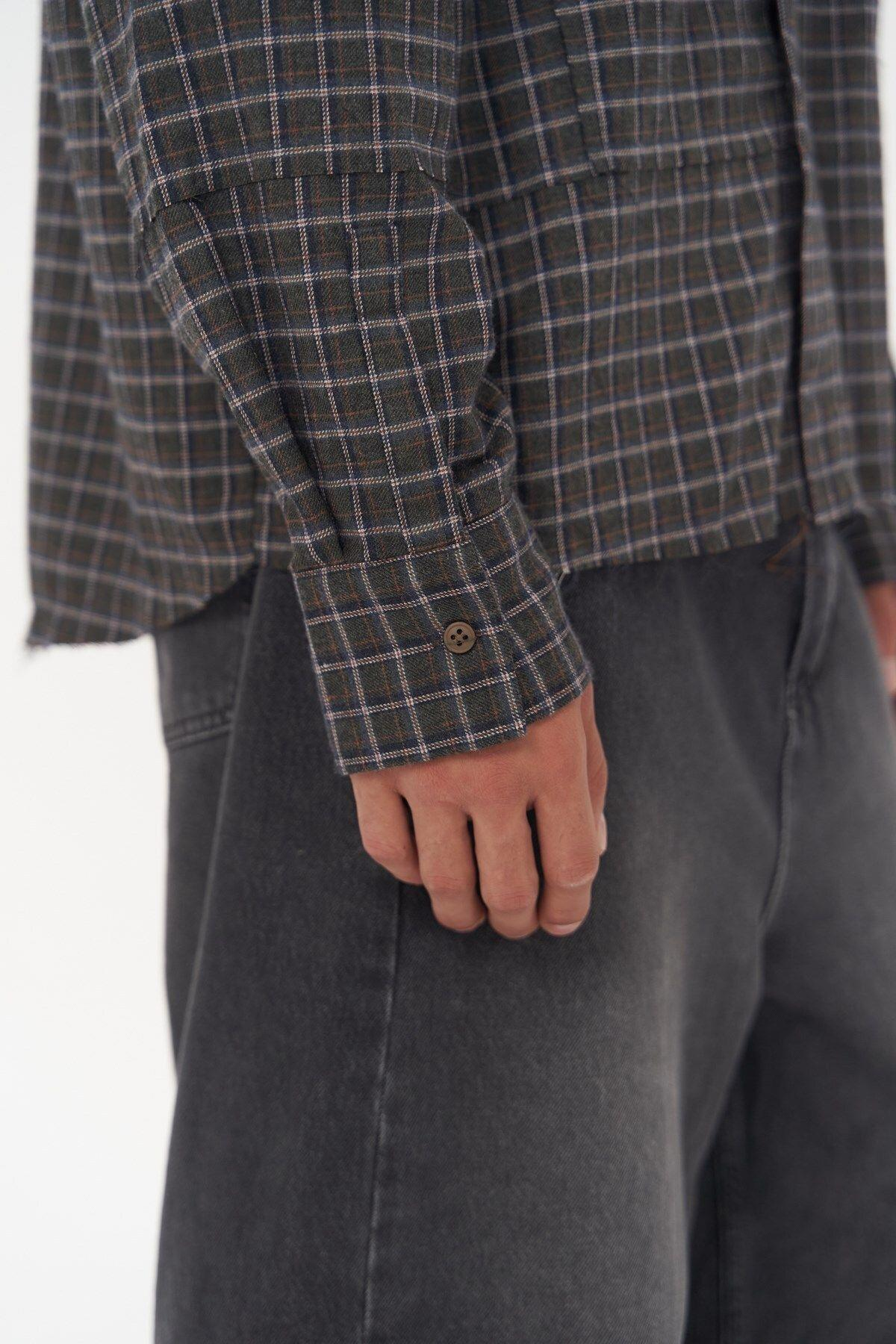 Roan Unisex Oversize Khaki Shirt