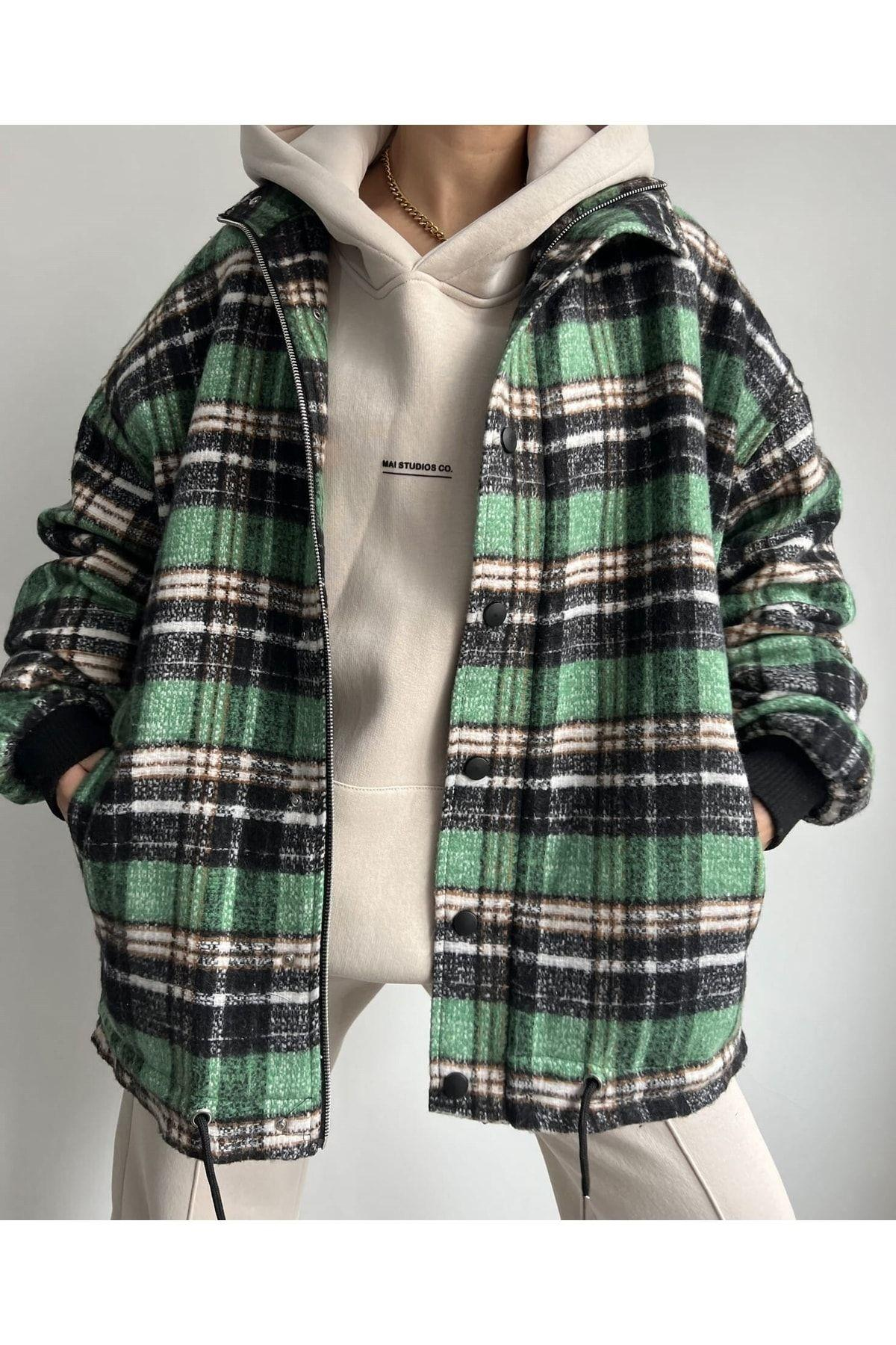 Mai Snoopy Benetton Flannel Zrope-Up Jacket