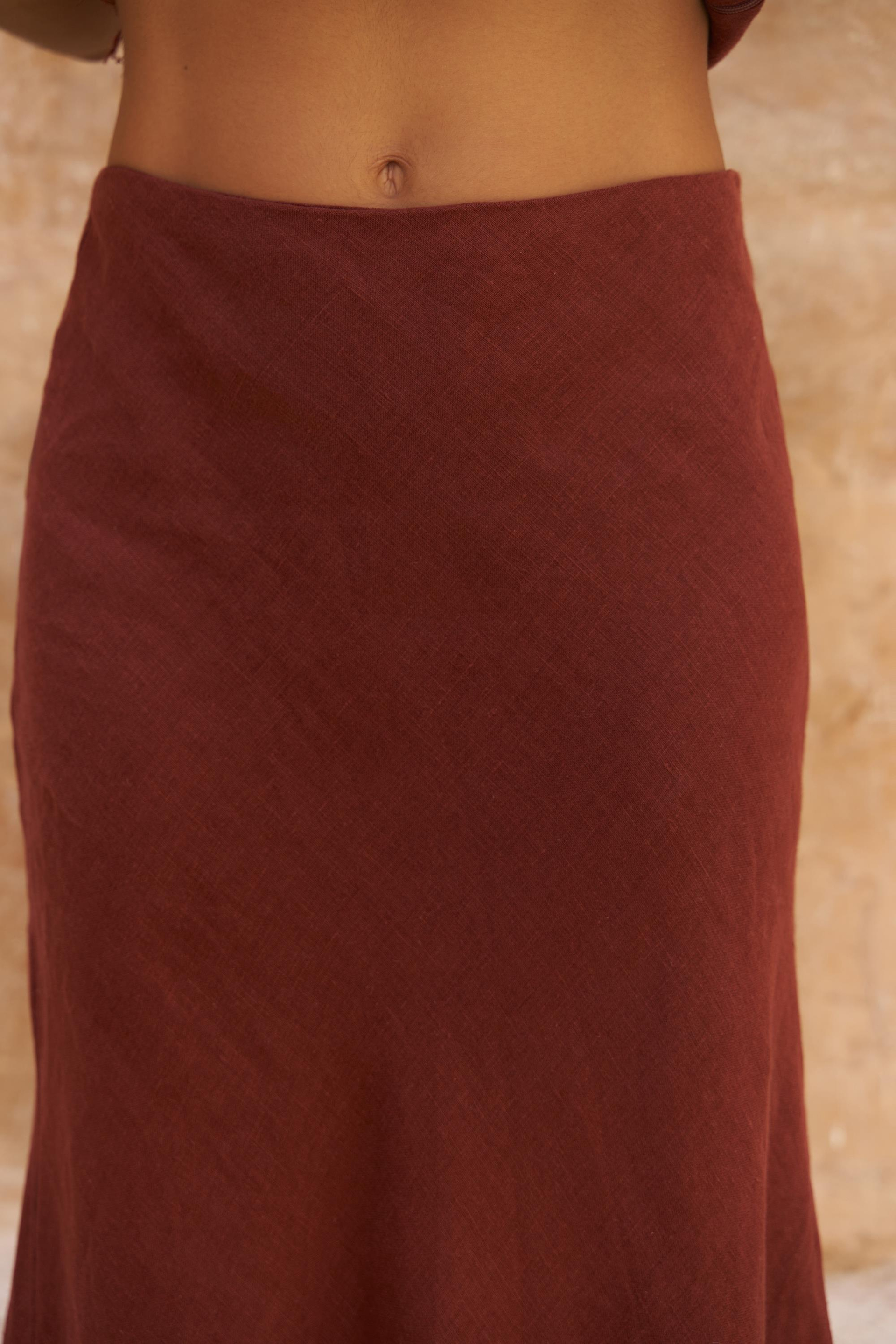 Malmvira Kiremit Keten Crop Etek Takım