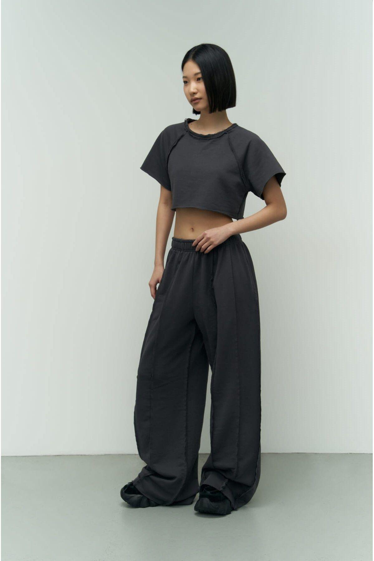Marcio Anthracite Cropped Tracksuit