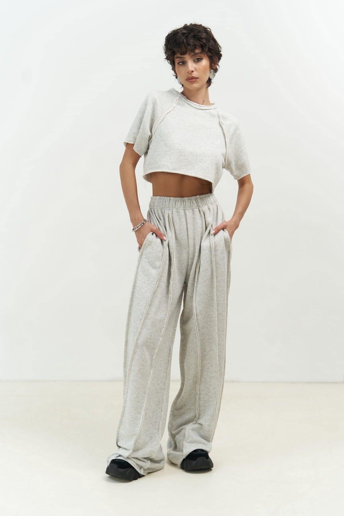 Marcio Karmelanj Crop Tracksuit Set