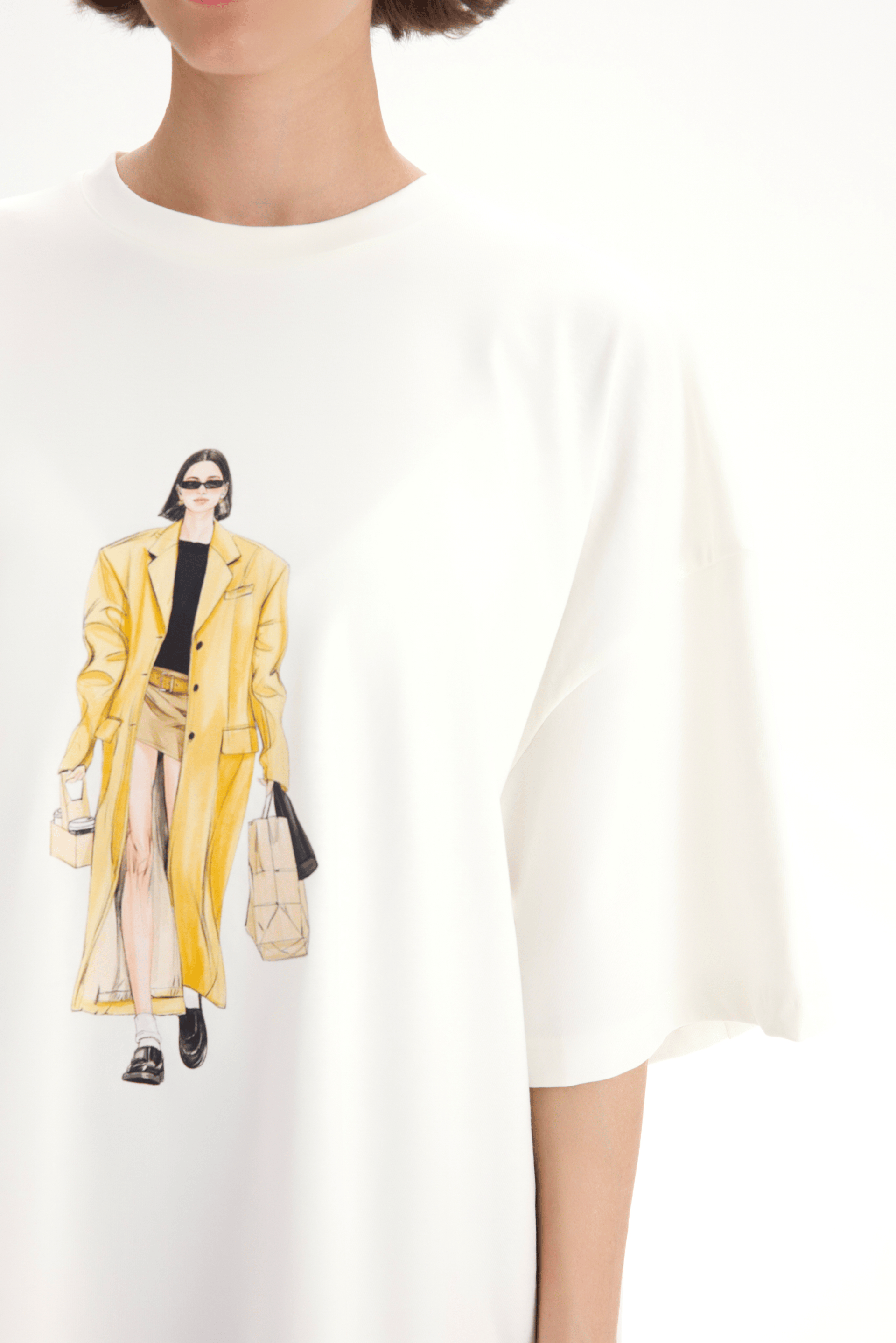Margaux Oversize Beyaz T-Shirt