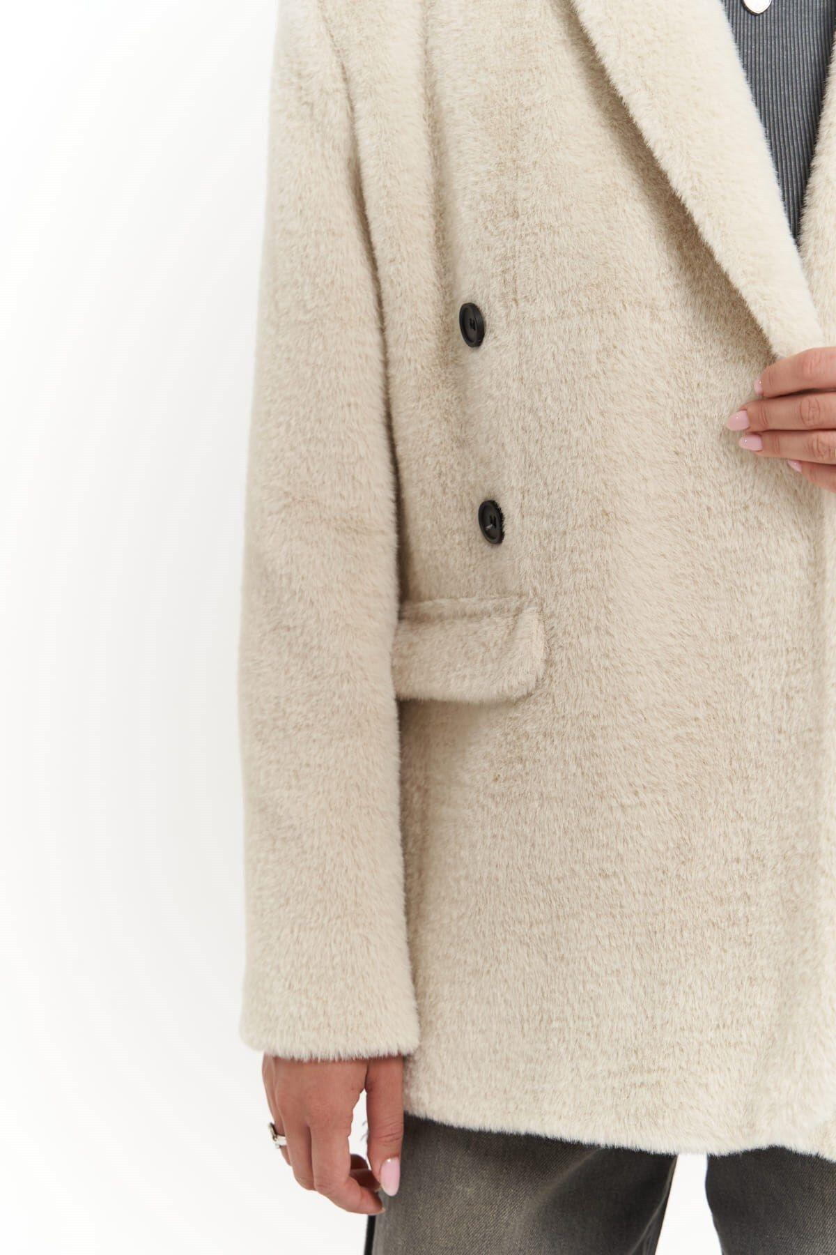 Marisol Yaka Detay Taş Blazer