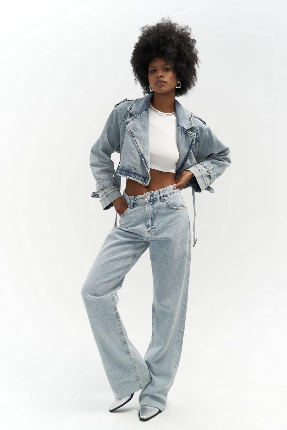 Marla Mavi Basic Kot Pantolon
