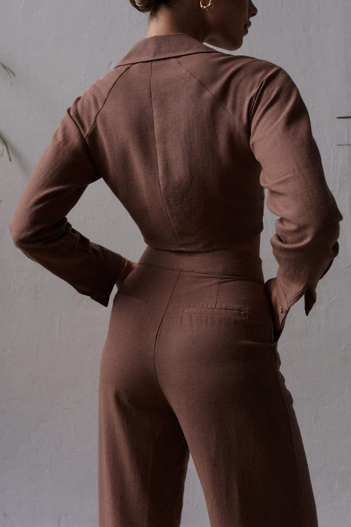 Marsilia Kahve Keten Takım