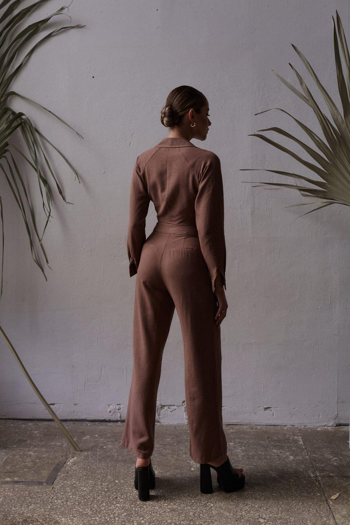 Marsilia Kahve Keten Takım