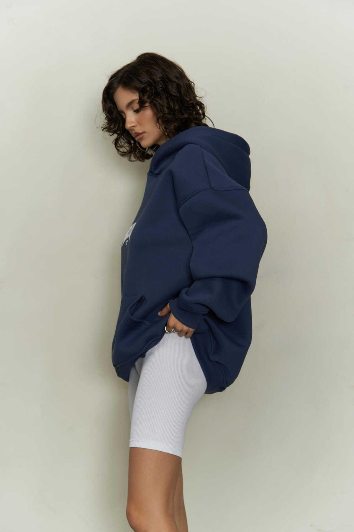 MCLLCTN Estambul İndigo Oversize Unisex Sweatshirt