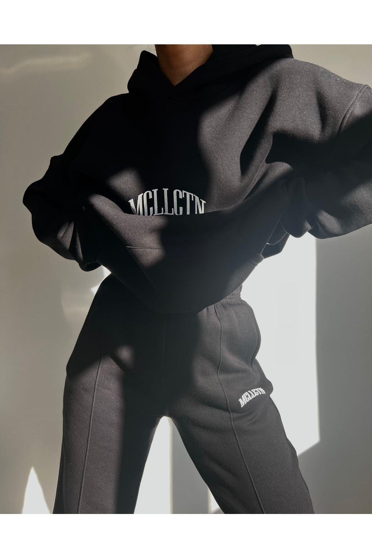 Mcllctn Estambul Black Tracksuit Set